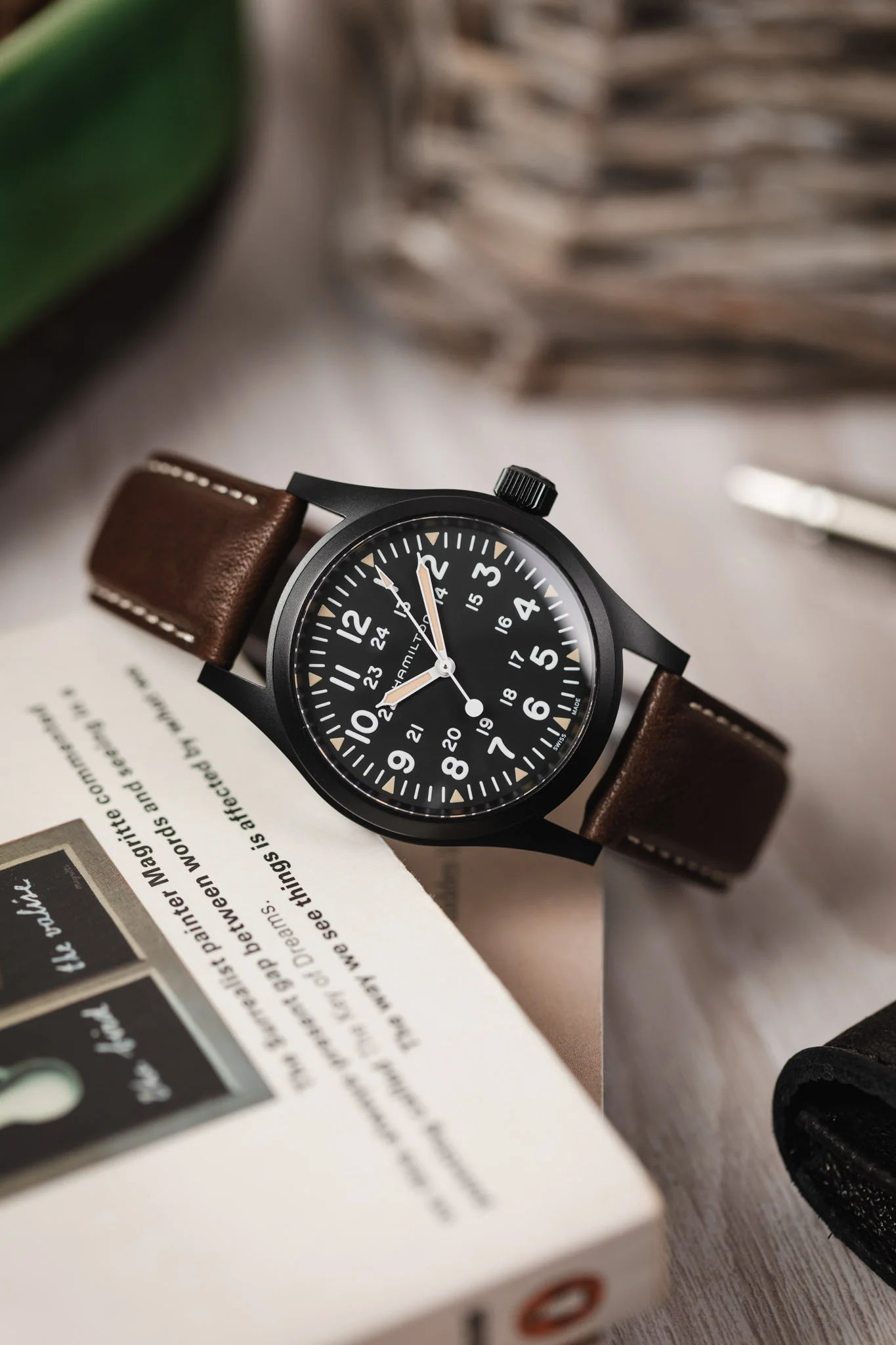 Hirsch MARINER Waterproof Leather Watch Strap in BROWN - Image 4