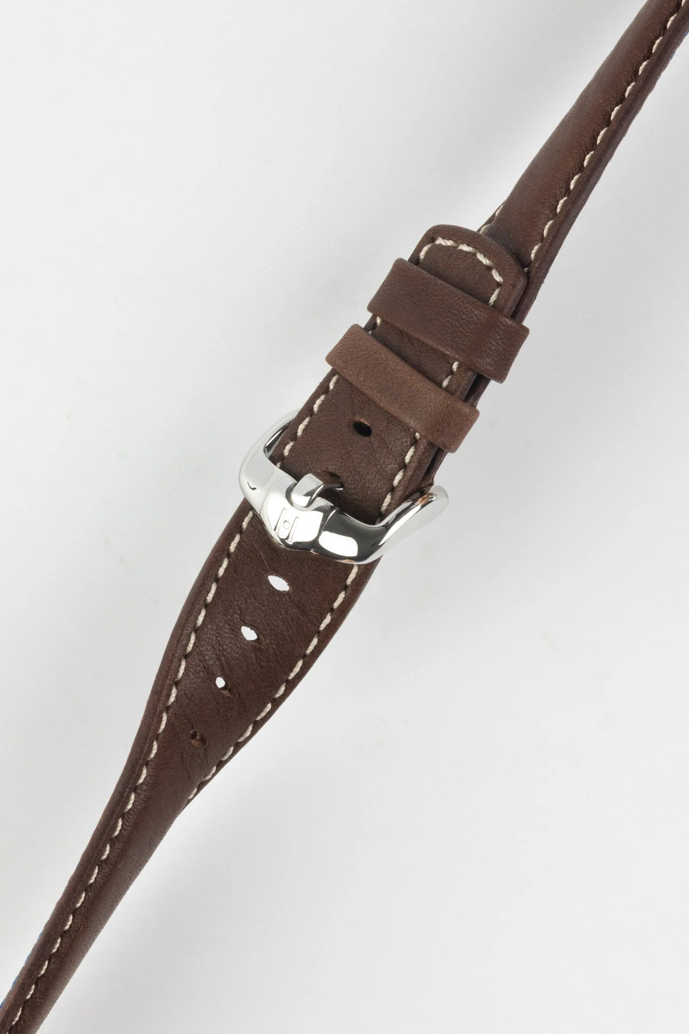 Hirsch MARINER Waterproof Leather Watch Strap in BROWN - Image 5
