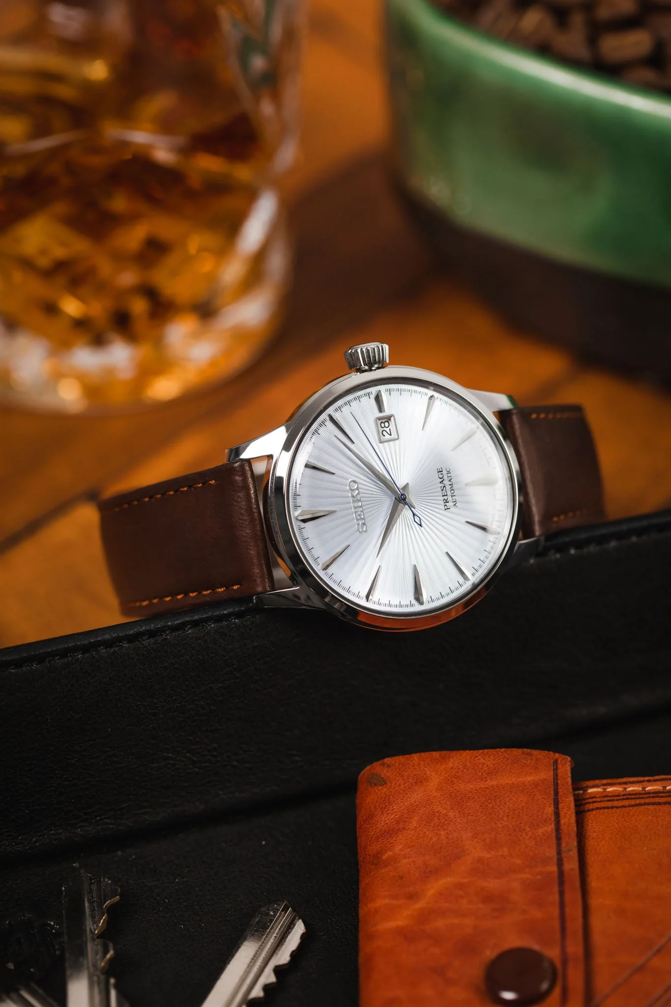 Hirsch MERINO Nappa Leather Watch Strap in GOLD BROWN - Image 4