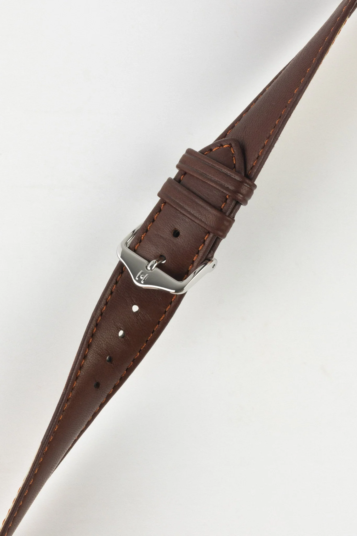 Hirsch MERINO Nappa Leather Watch Strap in GOLD BROWN - Image 5