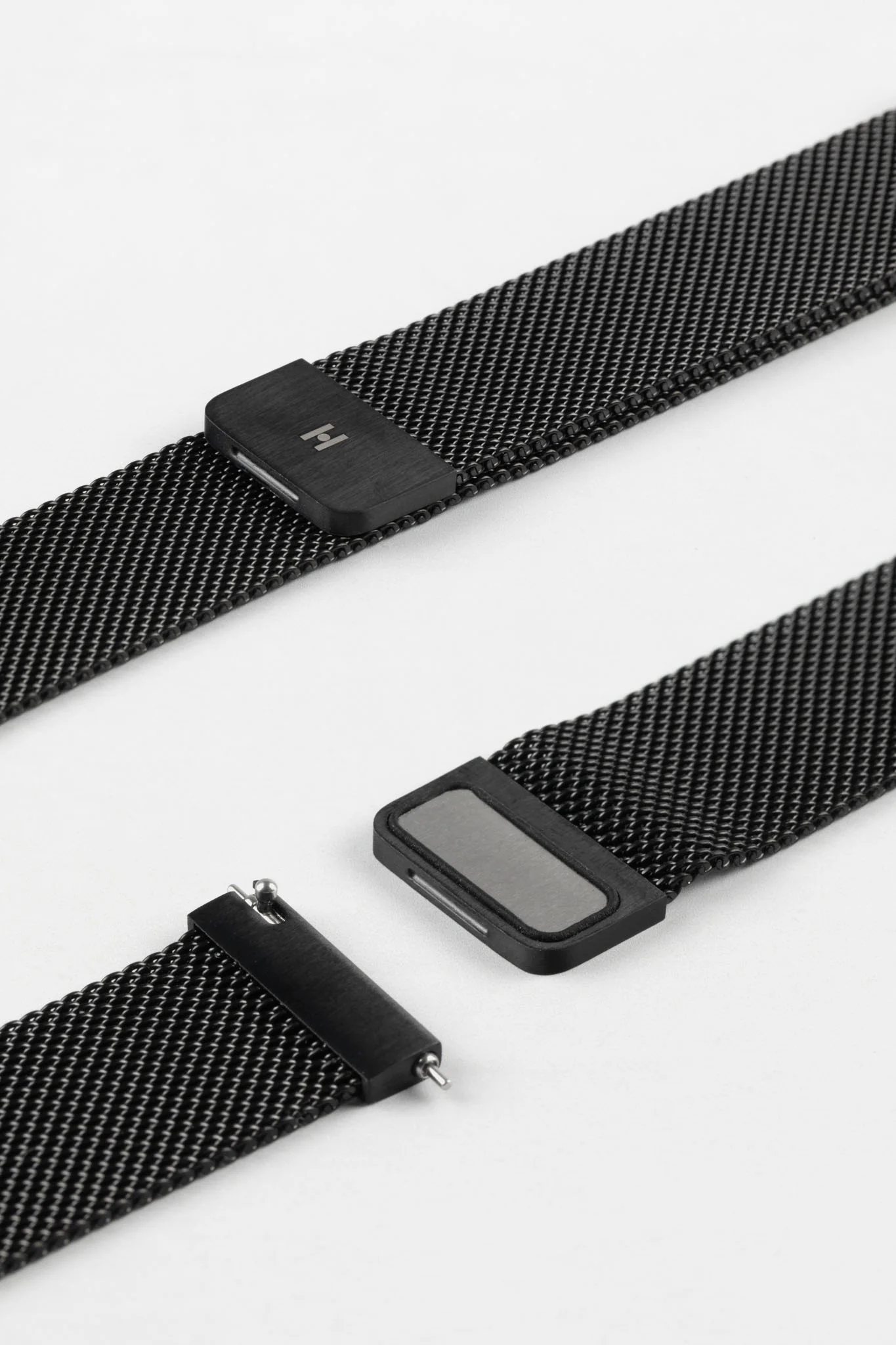 Hirsch MILANAISE Mesh Watch Band in BLACK - Image 7