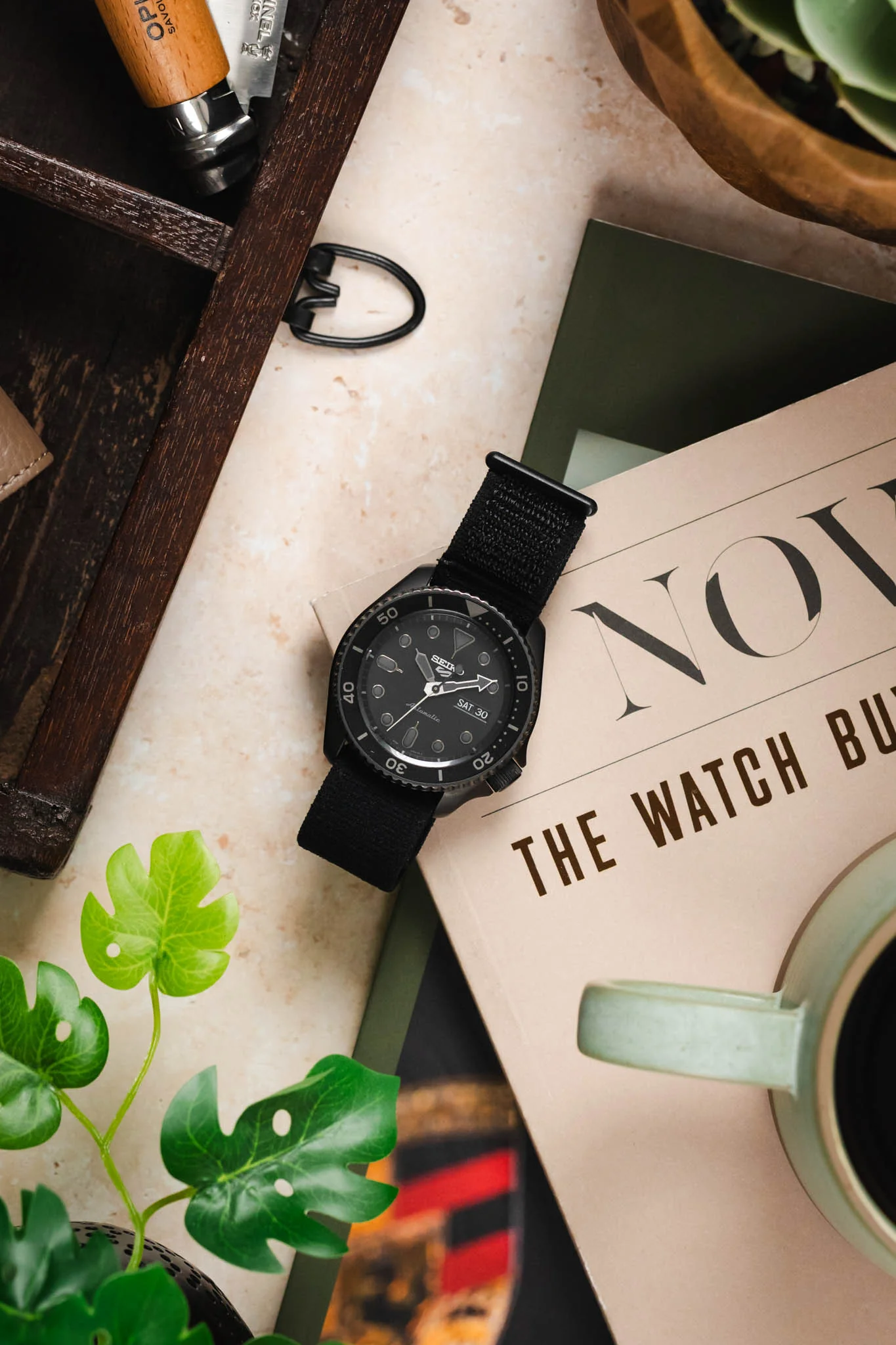 Hirsch VOCEM Fabric Watch Strap in BLACK - Image 8
