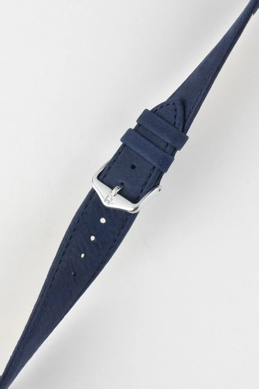 Hirsch OSIRIS Limited Edition Calf Leather with Nubuck Effect Watch Strap in DARK BLUE - Image 5