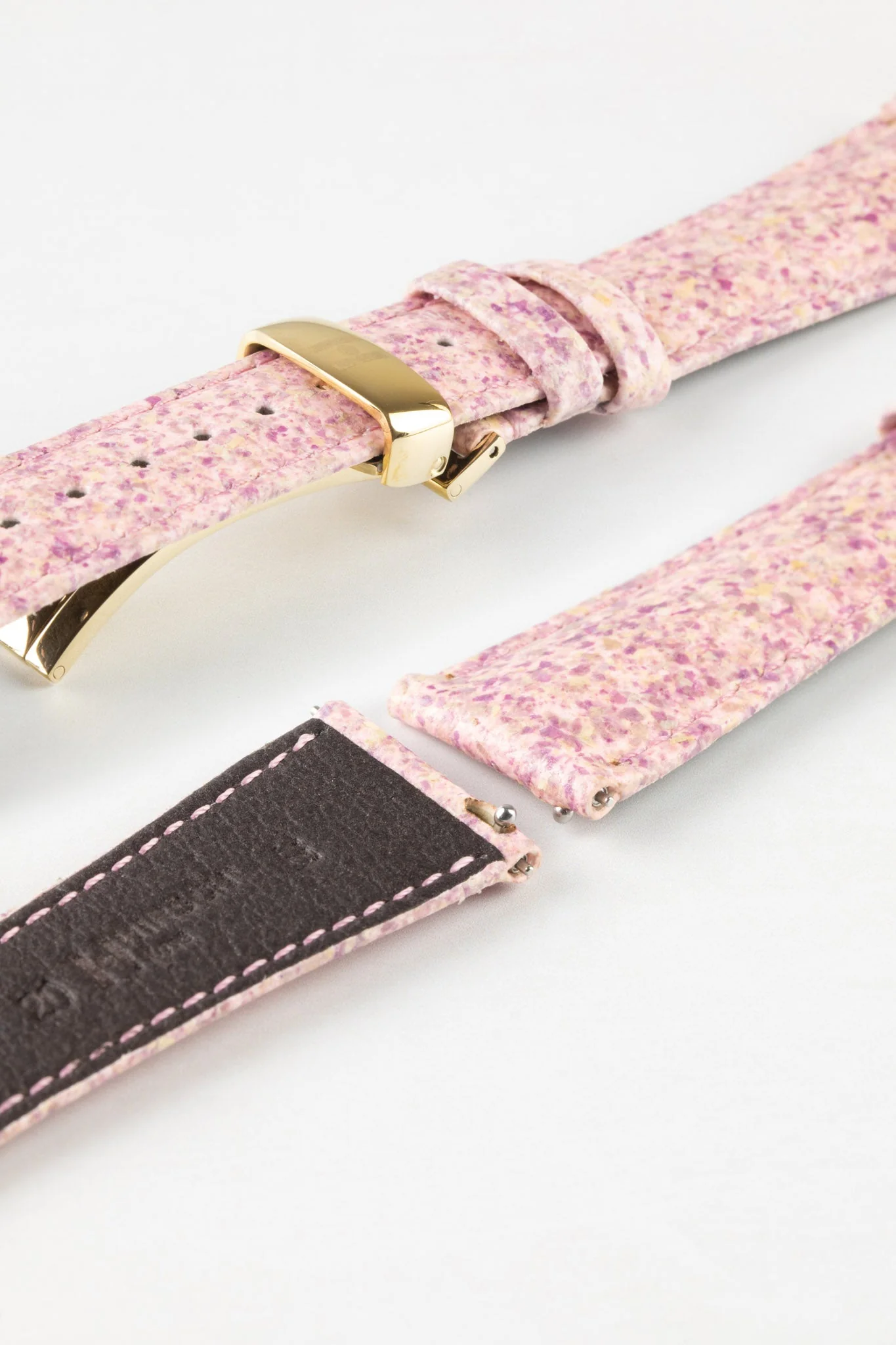 Hirsch ROSE Petal Vegan Fibre Watch Strap in PINK - Image 10