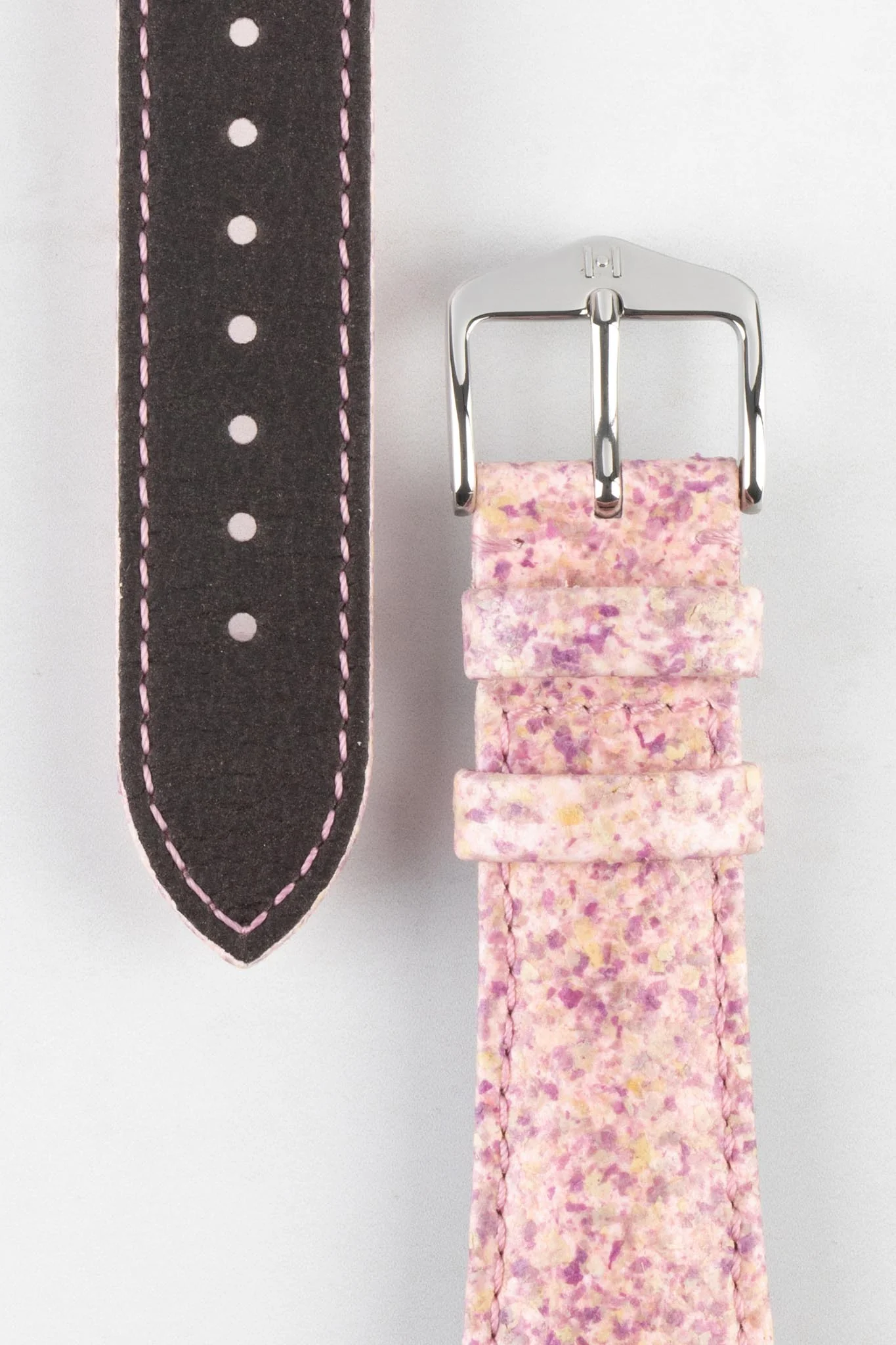 Hirsch ROSE Petal Vegan Fibre Watch Strap in PINK - Image 3