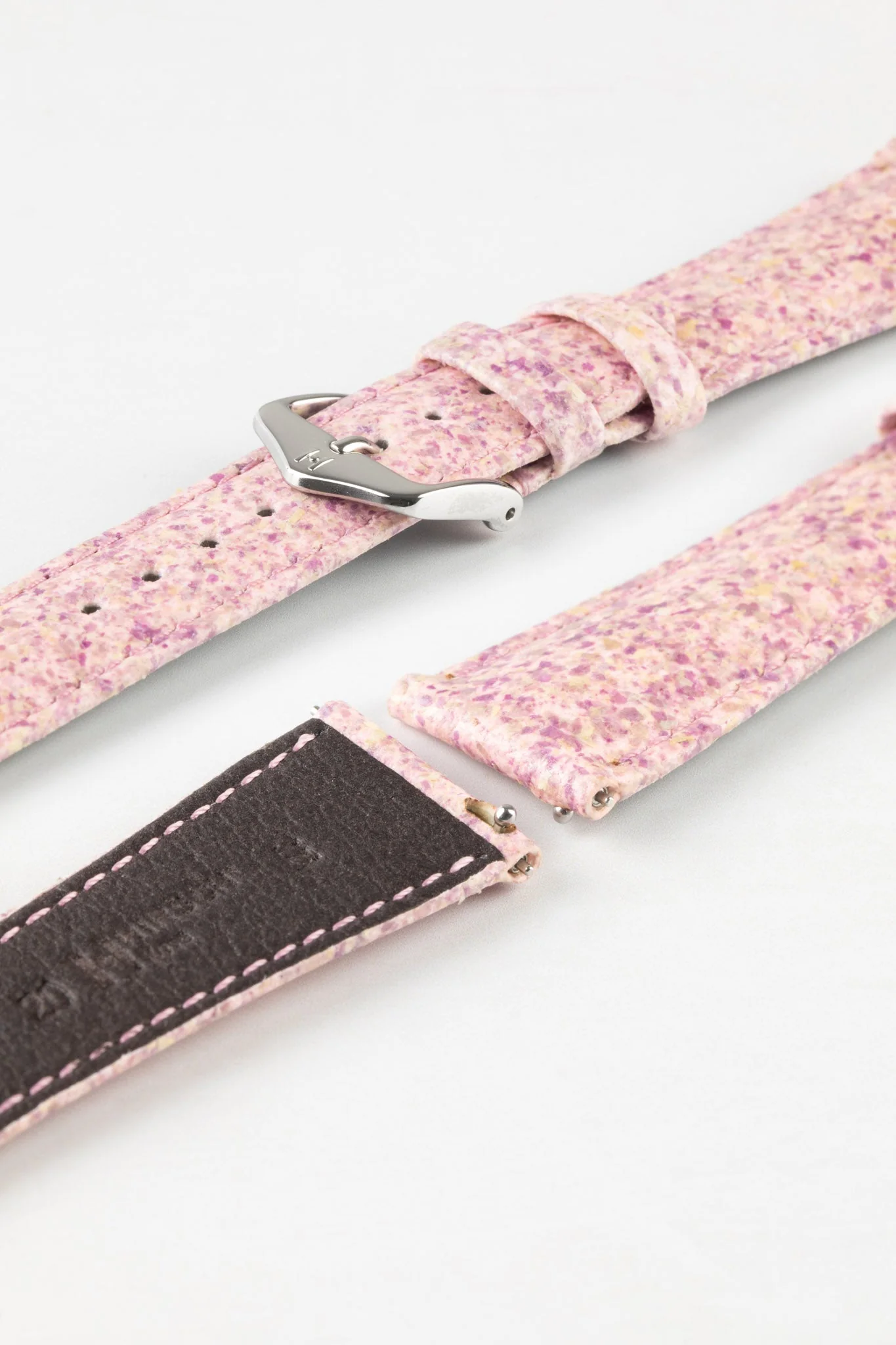 Hirsch ROSE Petal Vegan Fibre Watch Strap in PINK - Image 7
