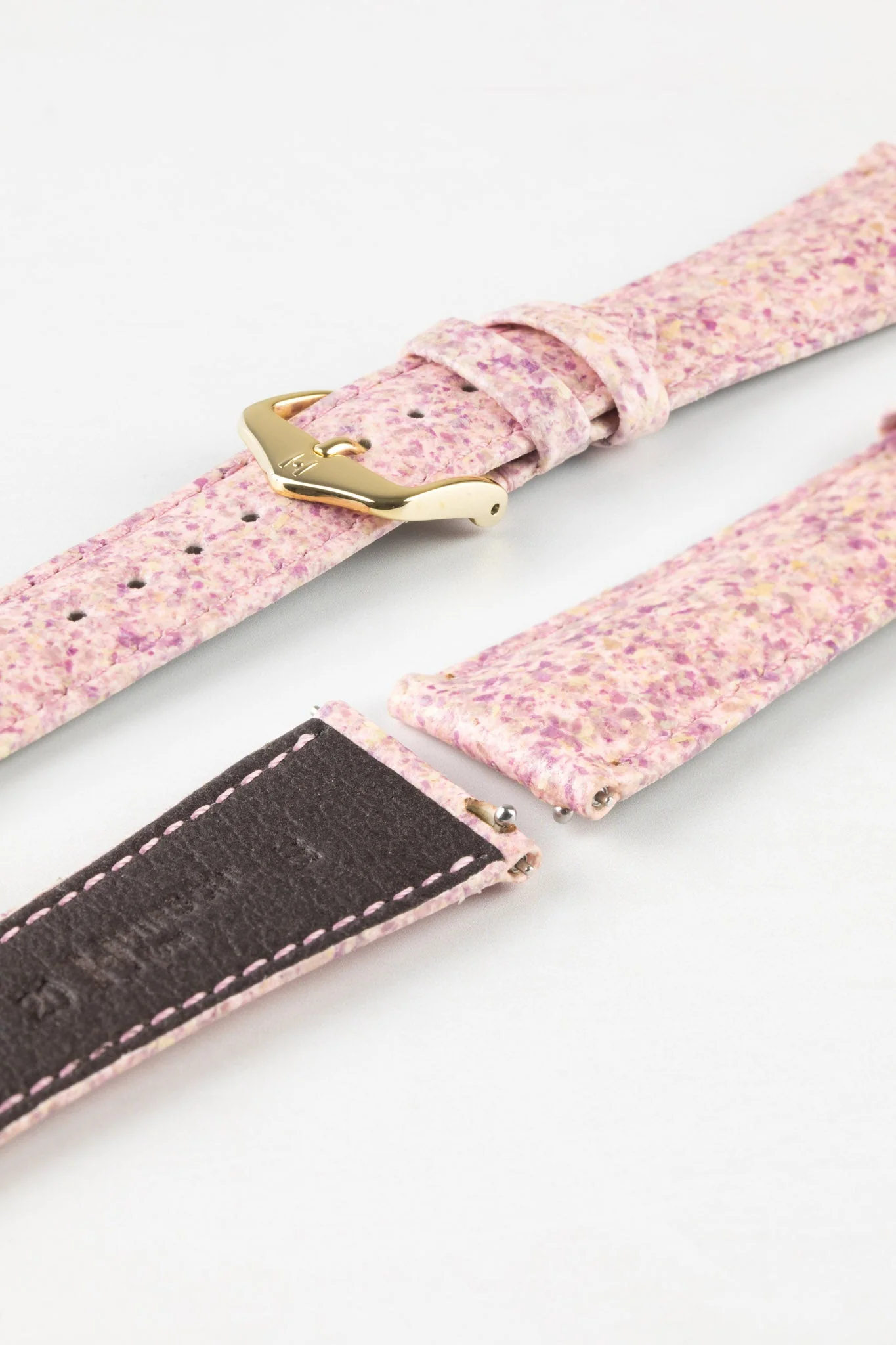 Hirsch ROSE Petal Vegan Fibre Watch Strap in PINK - Image 8