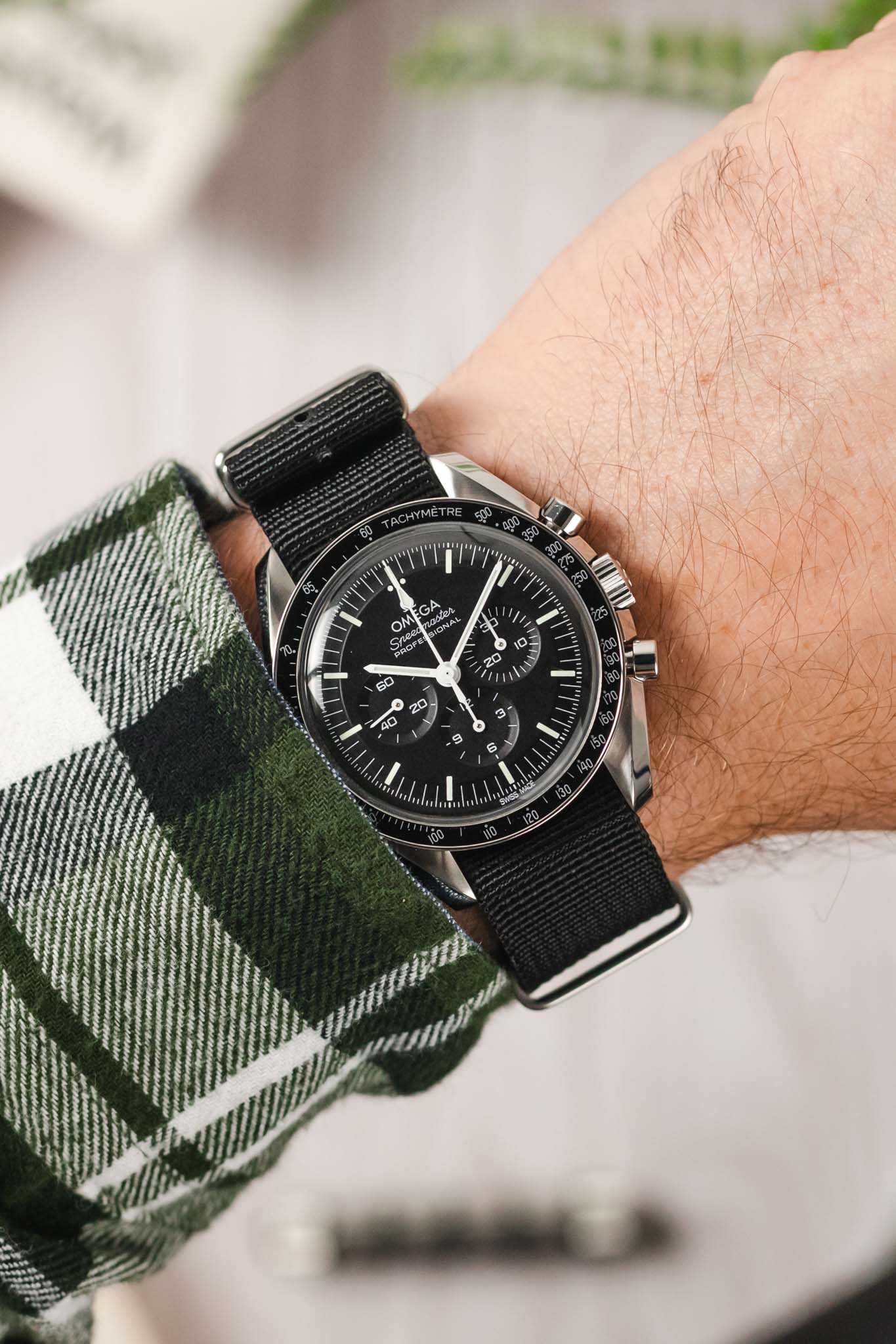 Hirsch RUSH RECYCLED Polyester Watch Strap in BLACK - Image 2