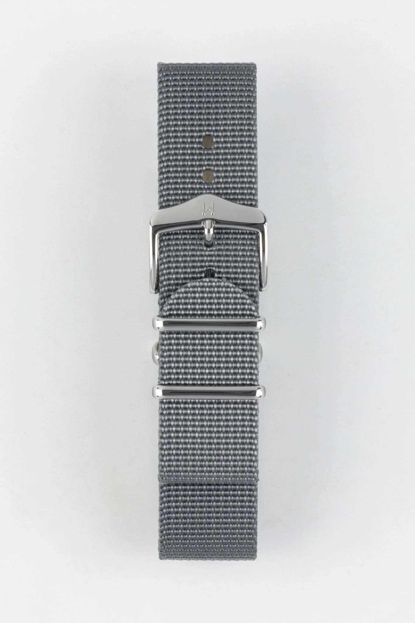 Hirsch RUSH RECYCLED Polyester Watch Strap in GREY - Image 3