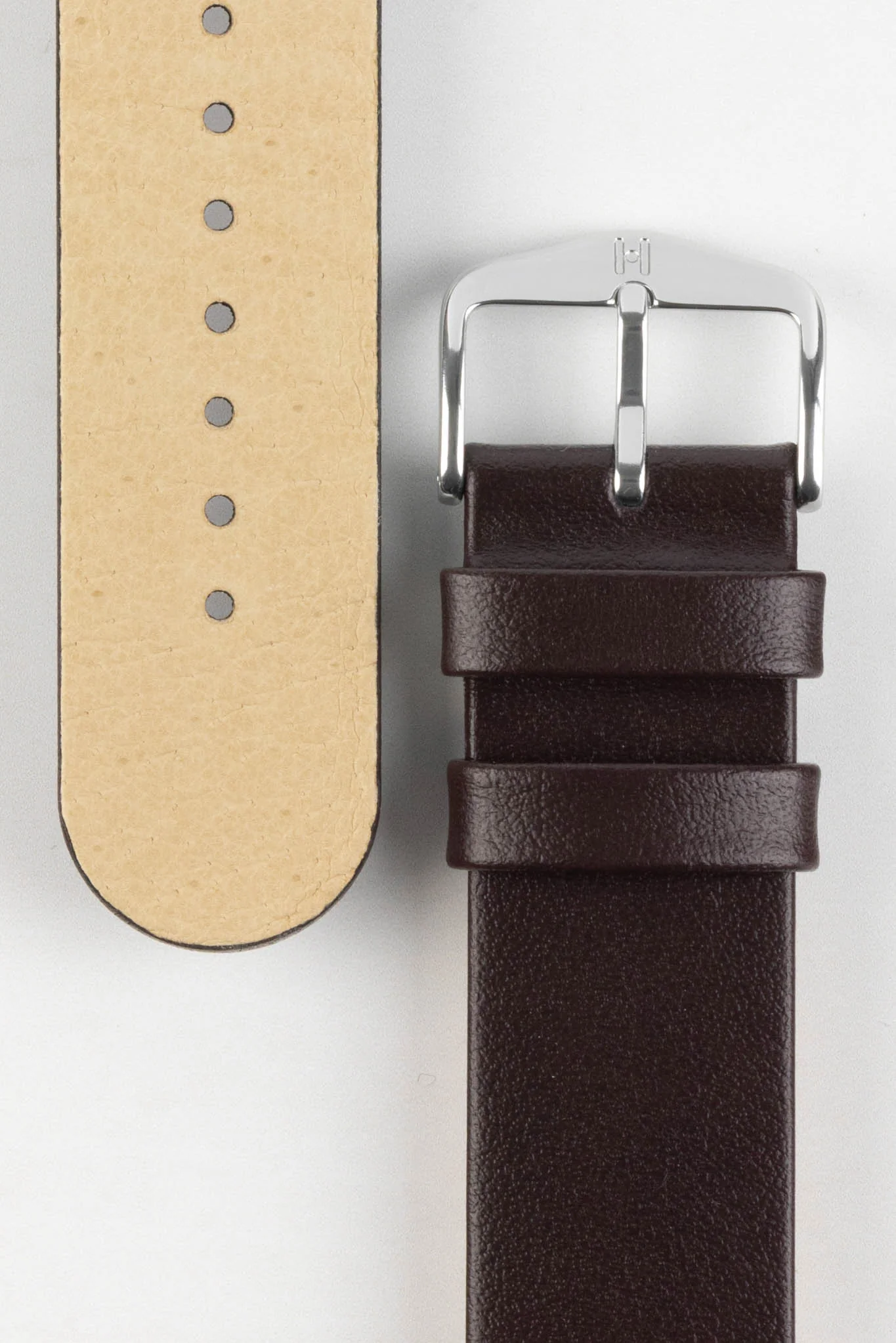 Hirsch SCANDIC Calf Leather Watch Strap in BROWN - Image 3
