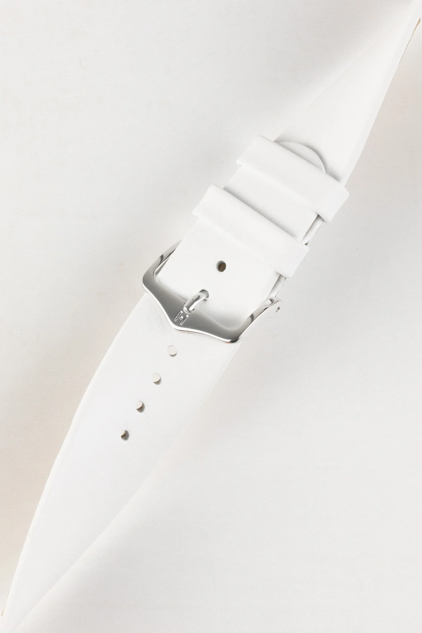 Hirsch SCANDIC Calf Leather Watch Strap in WHITE - Image 5