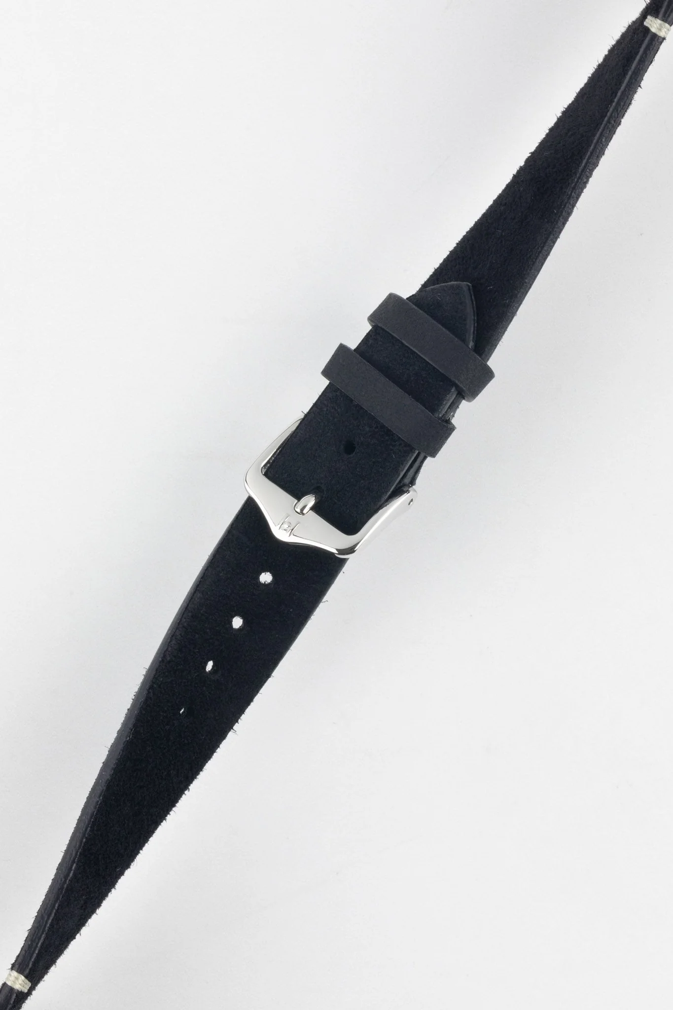 Hirsch SERRO Suede Watch Strap in BLACK - Image 5
