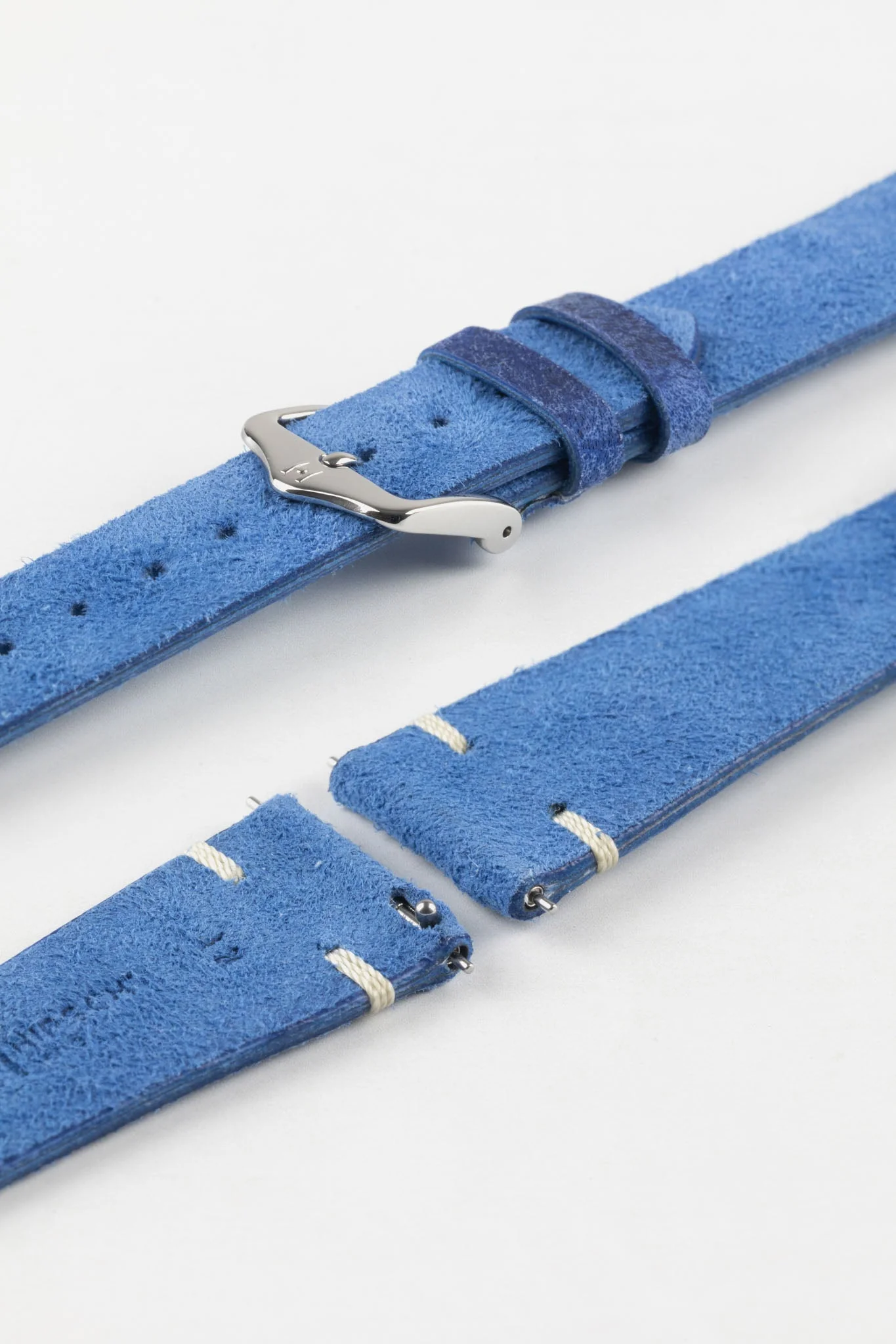 Hirsch SERRO Suede Watch Strap in Blue - Image 10