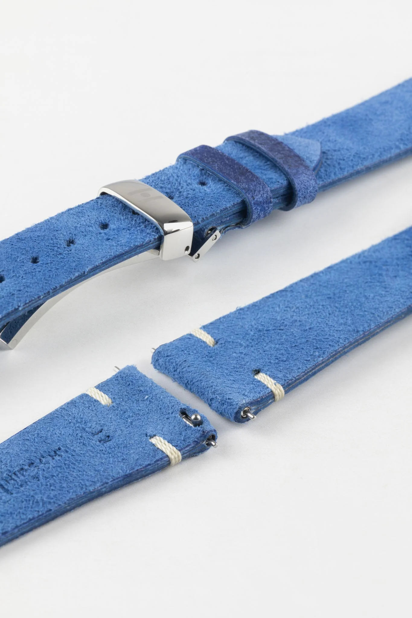 Hirsch SERRO Suede Watch Strap in Blue - Image 11