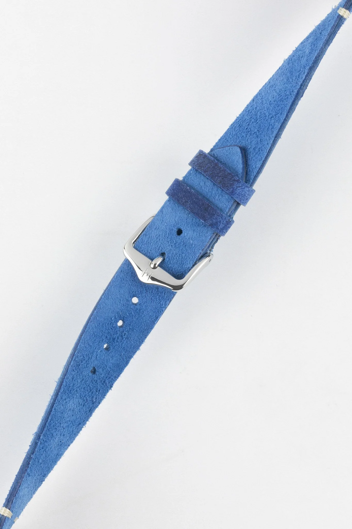 Hirsch SERRO Suede Watch Strap in Blue - Image 5