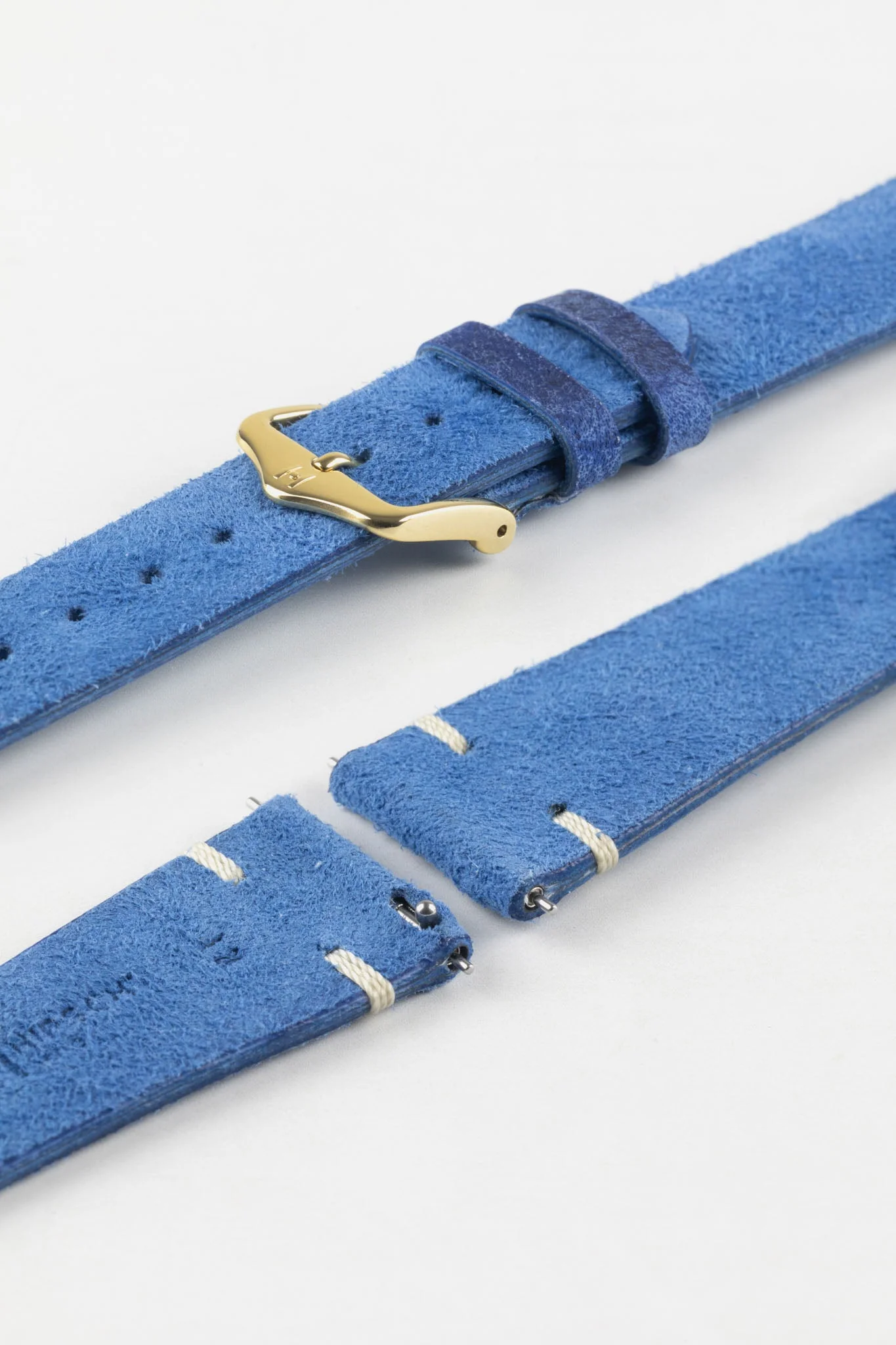 Hirsch SERRO Suede Watch Strap in Blue - Image 7