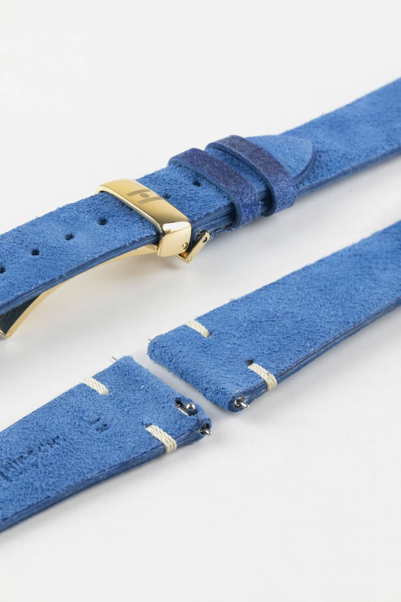 Hirsch SERRO Suede Watch Strap in Blue - Image 8