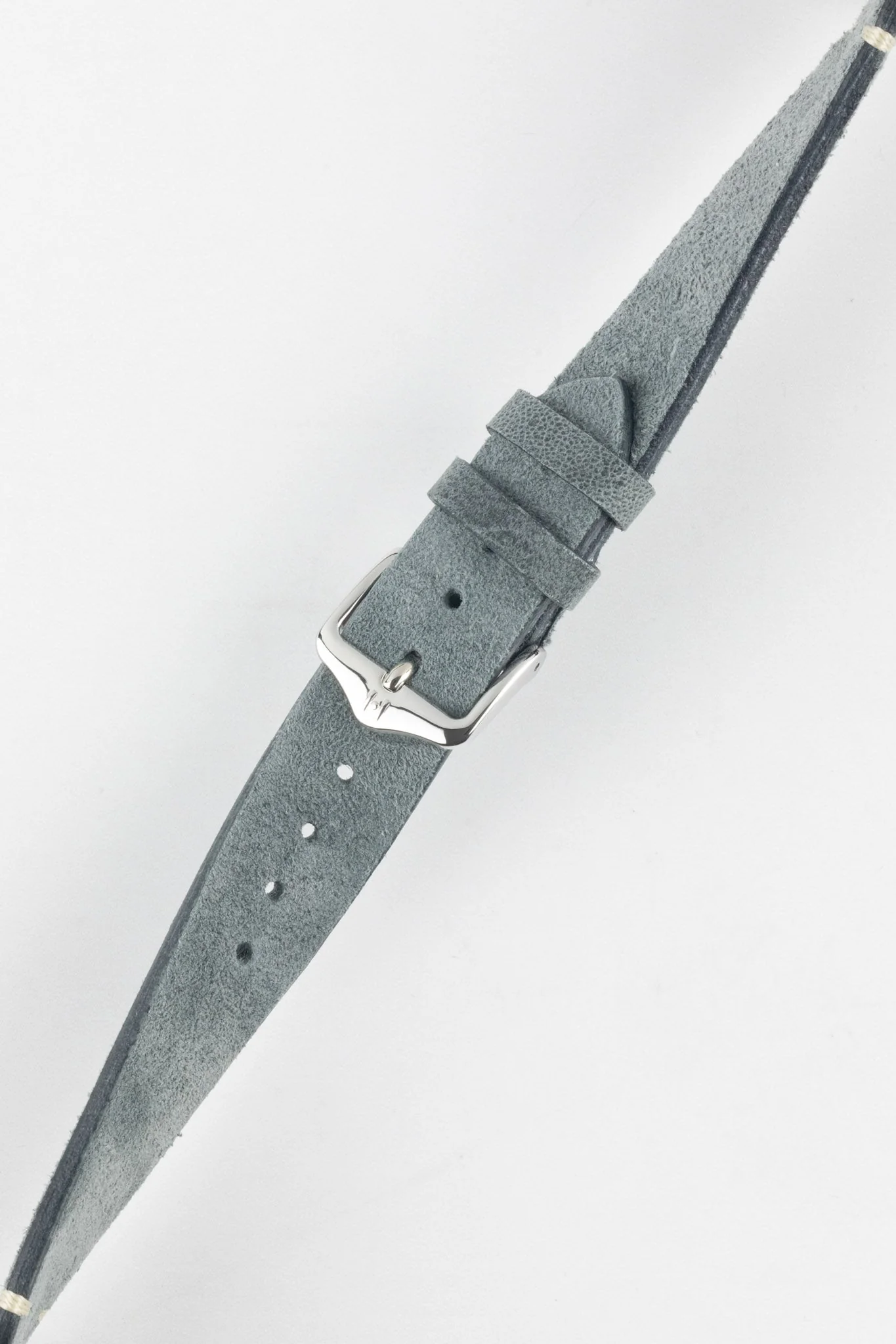 Hirsch SERRO Suede Watch Strap in Grey - Image 5