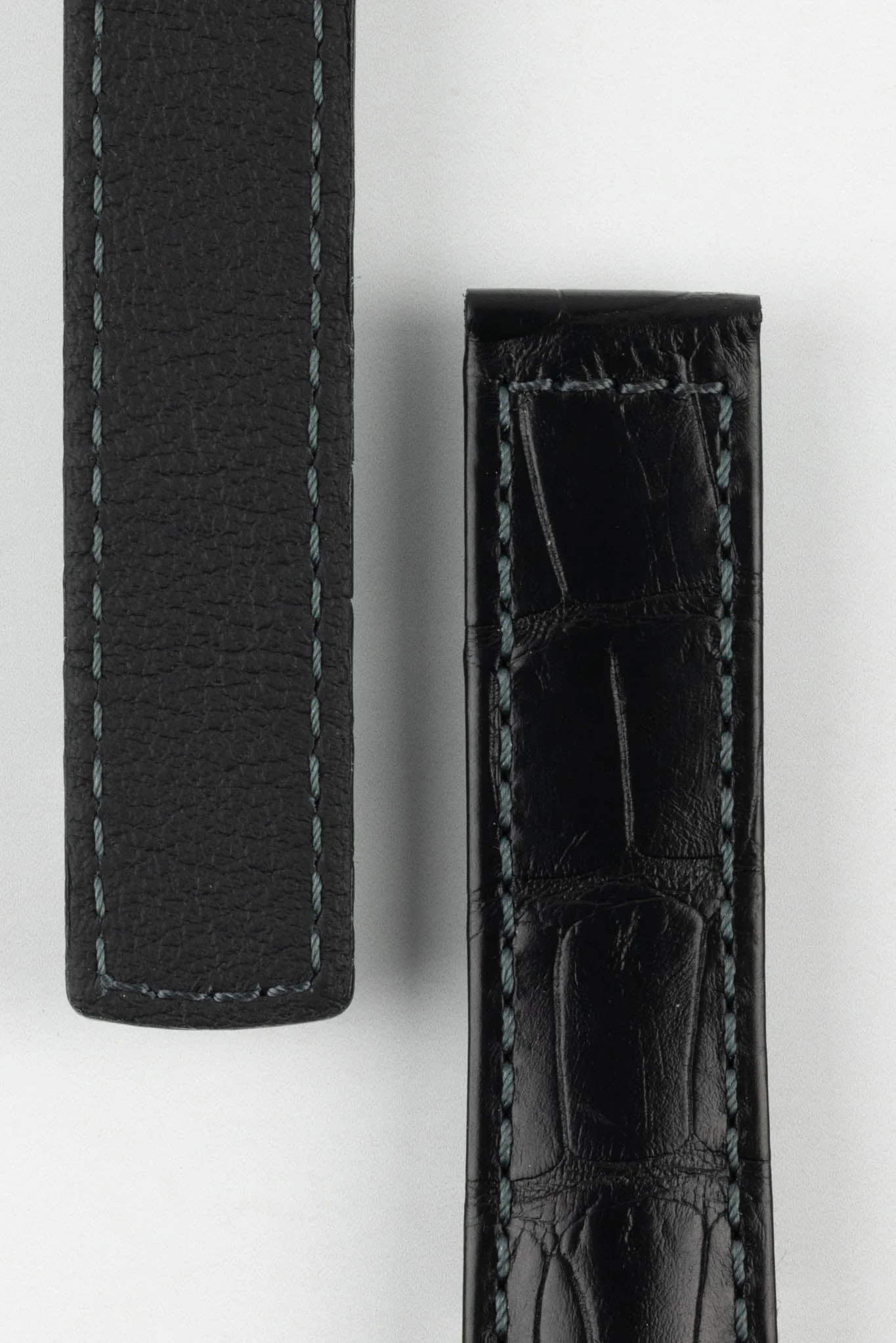Hirsch SPEED Alligator Deployment Watch Strap in BLACK - Image 3
