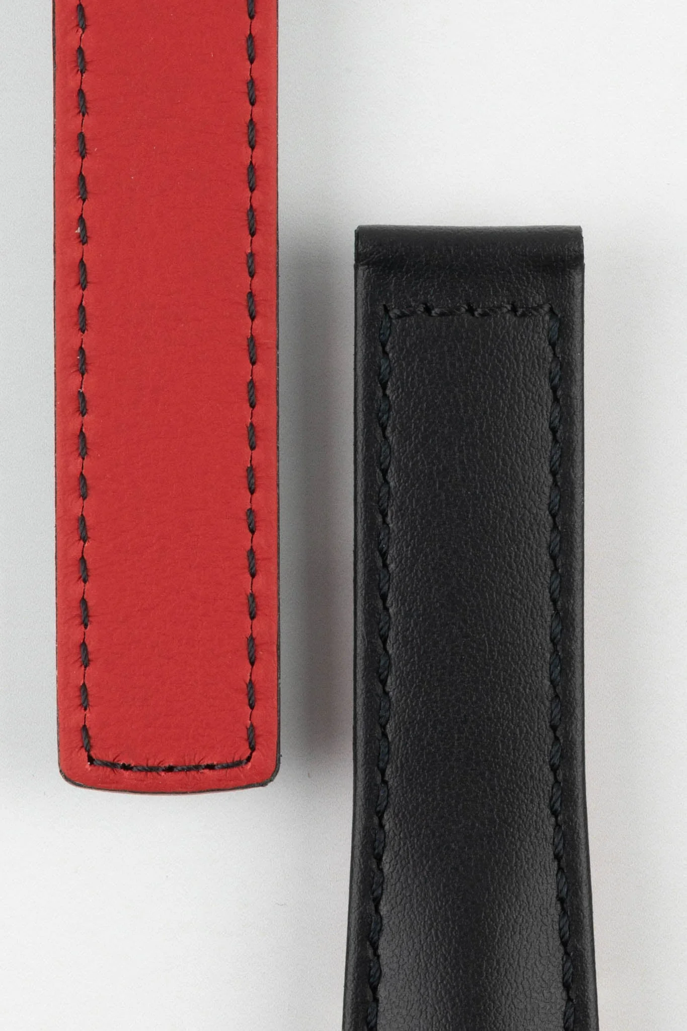 Hirsch SPEED Calfskin Deployment Watch Strap in BLACK - Image 3