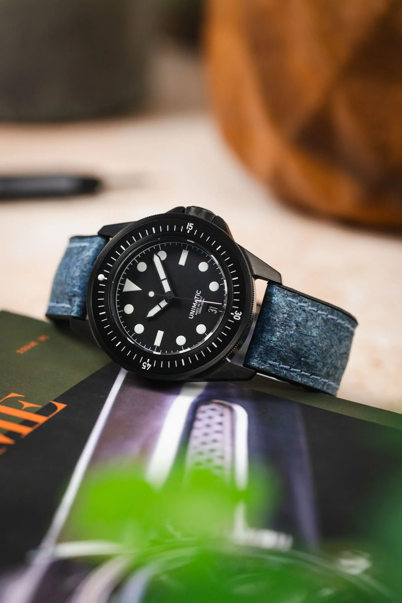 Hirsch STONE Performance Watch Strap - BLUE - Image 4