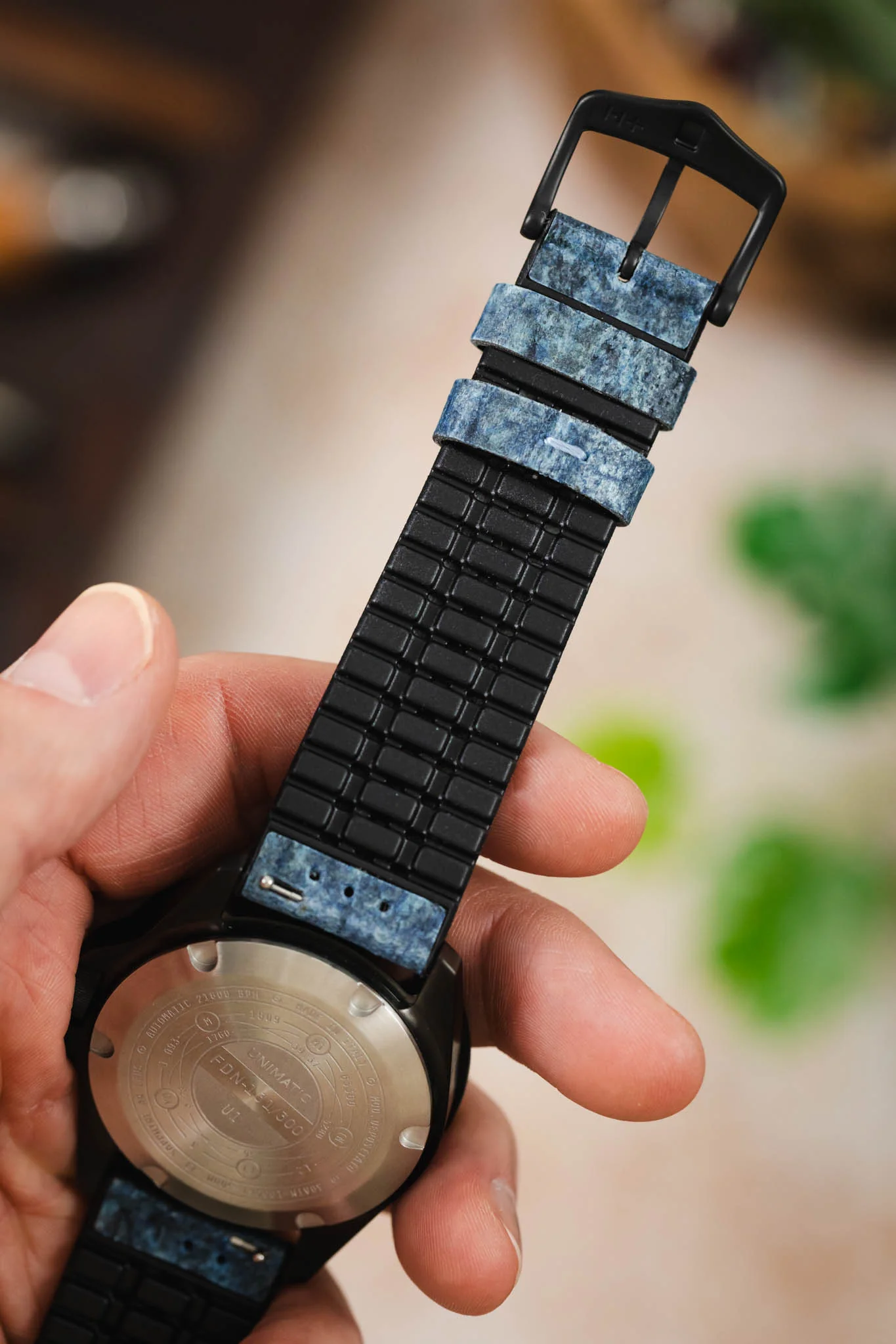 Hirsch STONE Performance Watch Strap - BLUE - Image 6