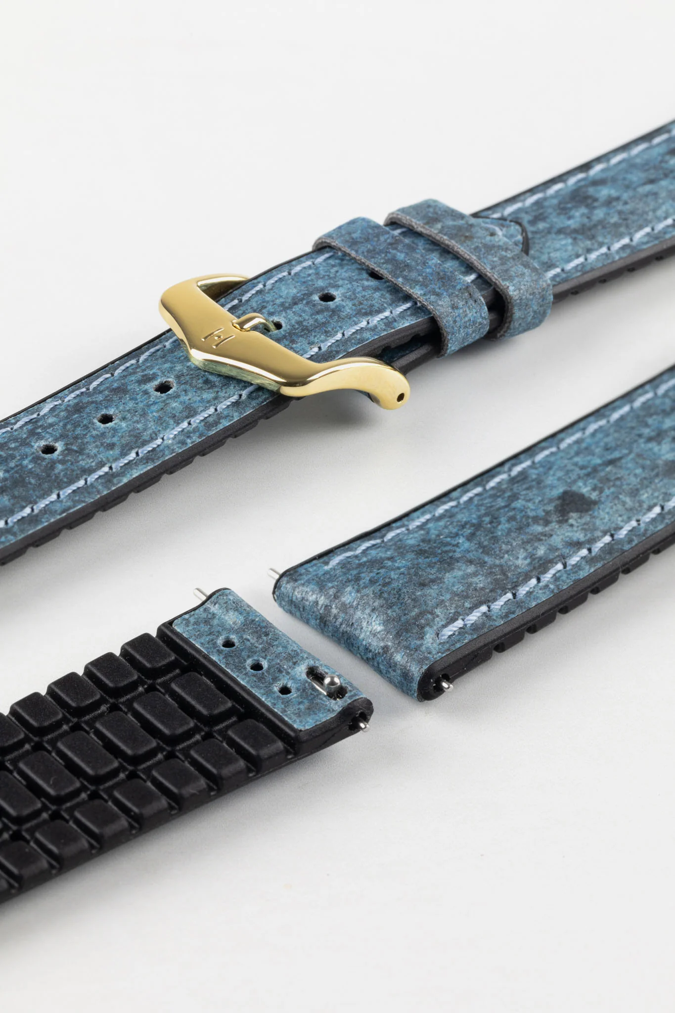 Hirsch STONE Performance Watch Strap - BLUE - Image 8