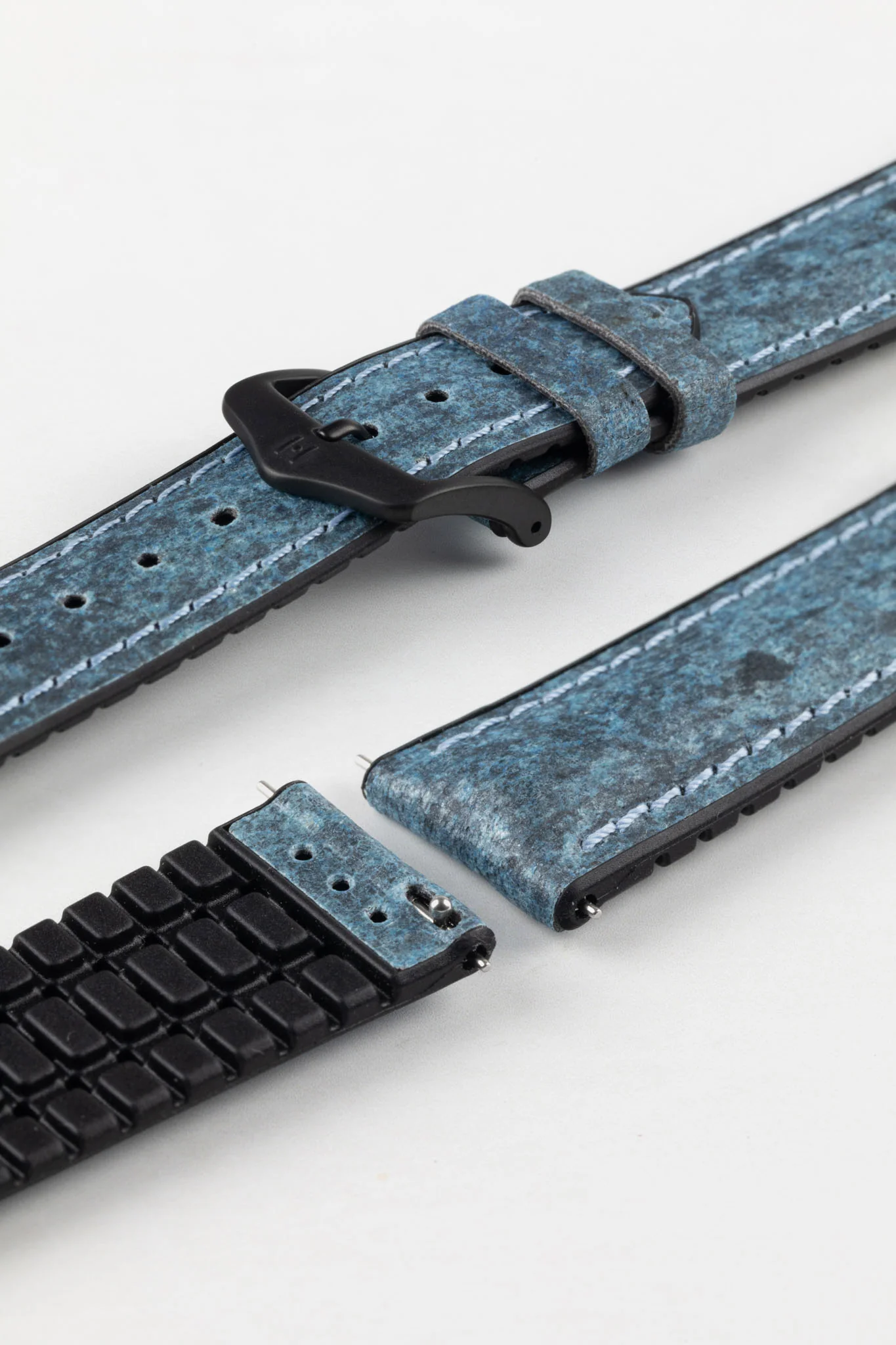 Hirsch STONE Performance Watch Strap - BLUE - Image 9