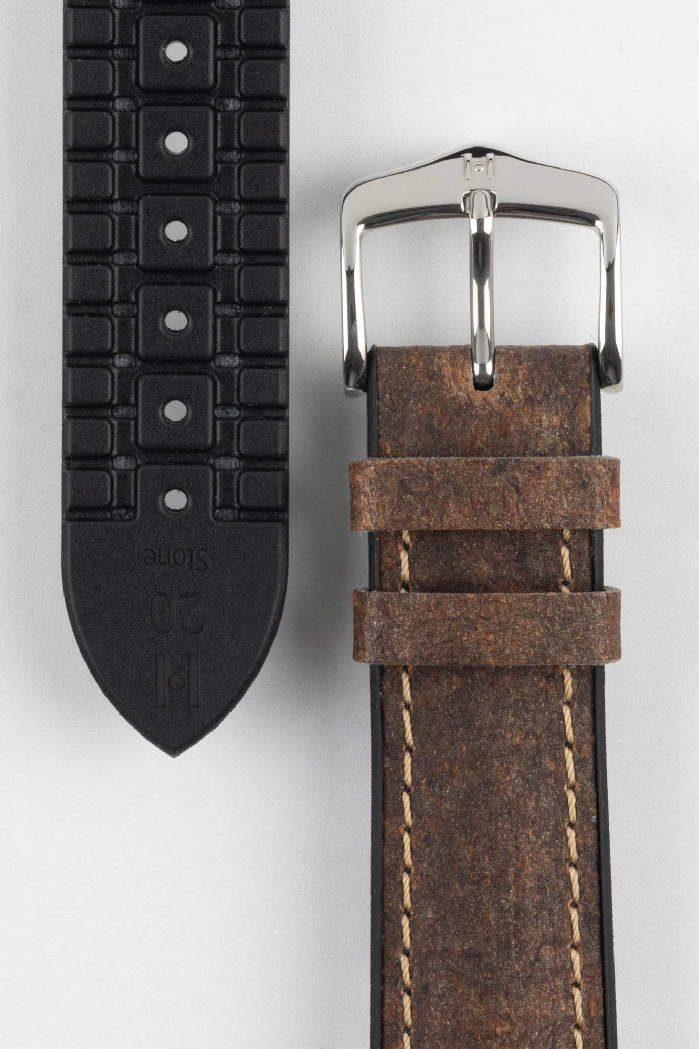 Hirsch STONE Performance Watch Strap - BROWN - Image 3