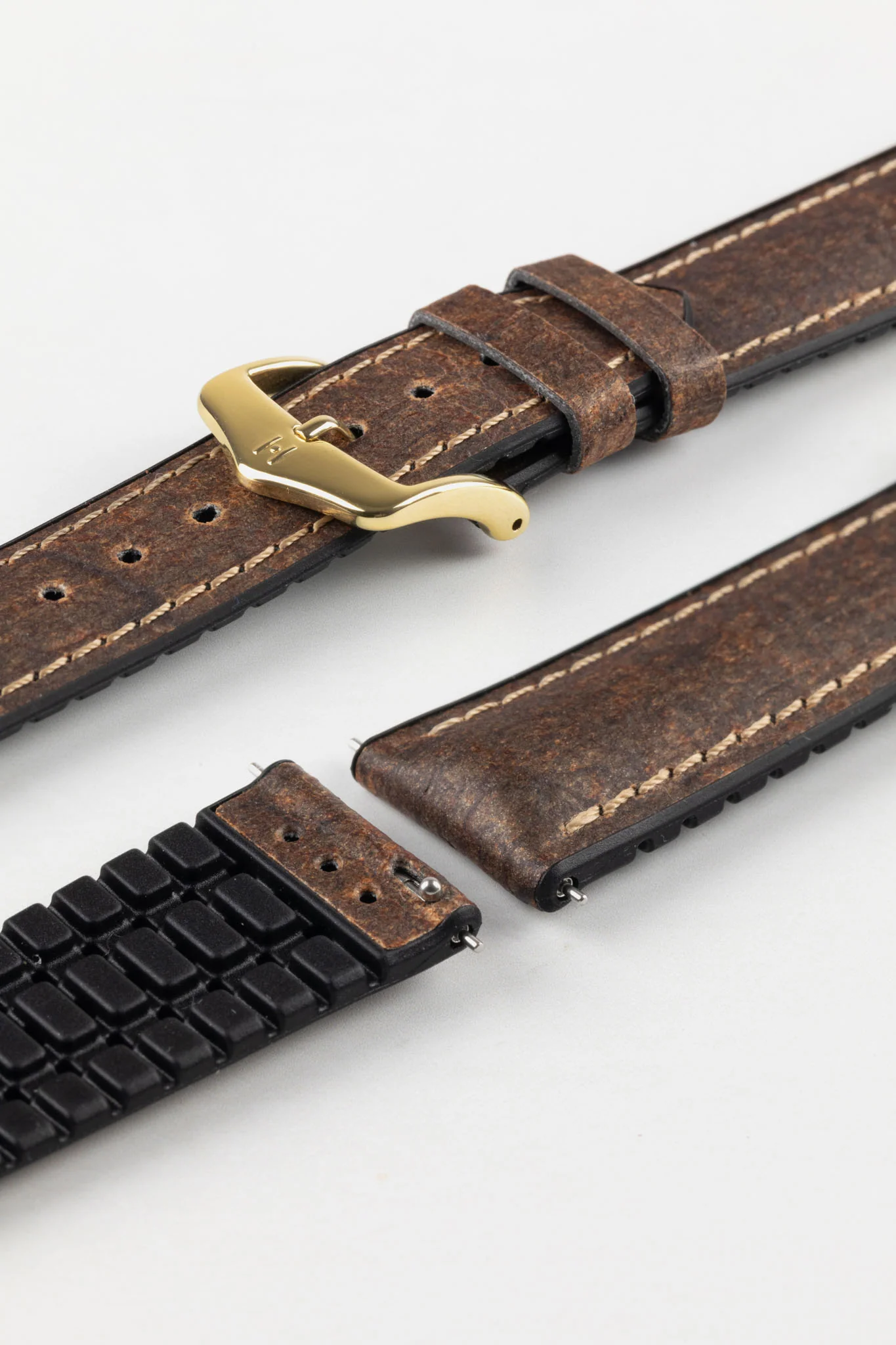 Hirsch STONE Performance Watch Strap - BROWN - Image 8