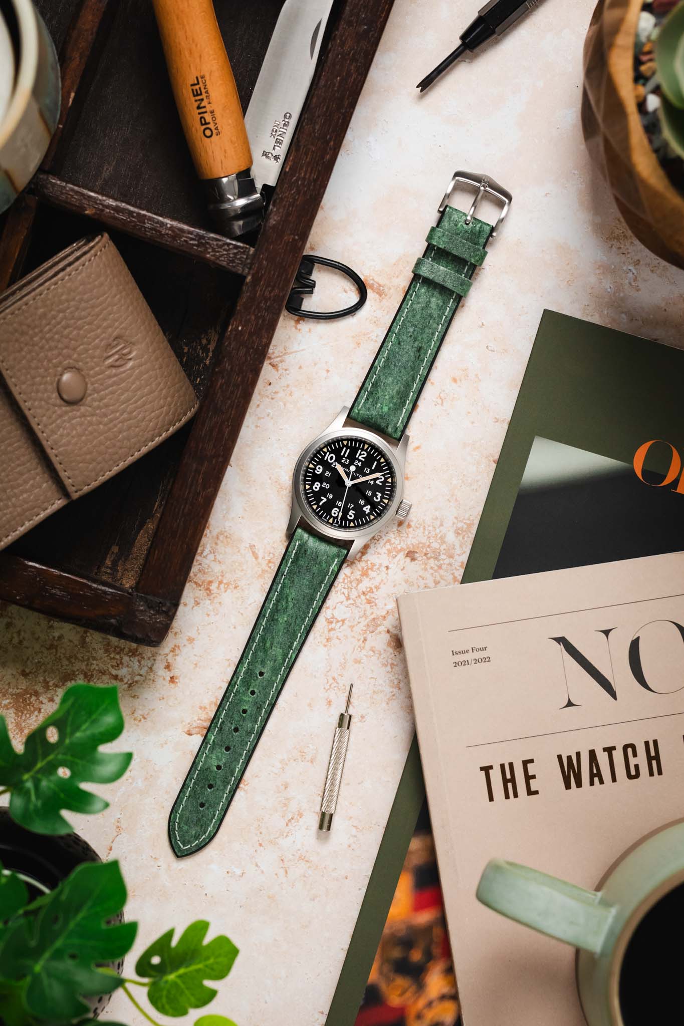 Hirsch STONE Performance Watch Strap - GREEN - Image 13