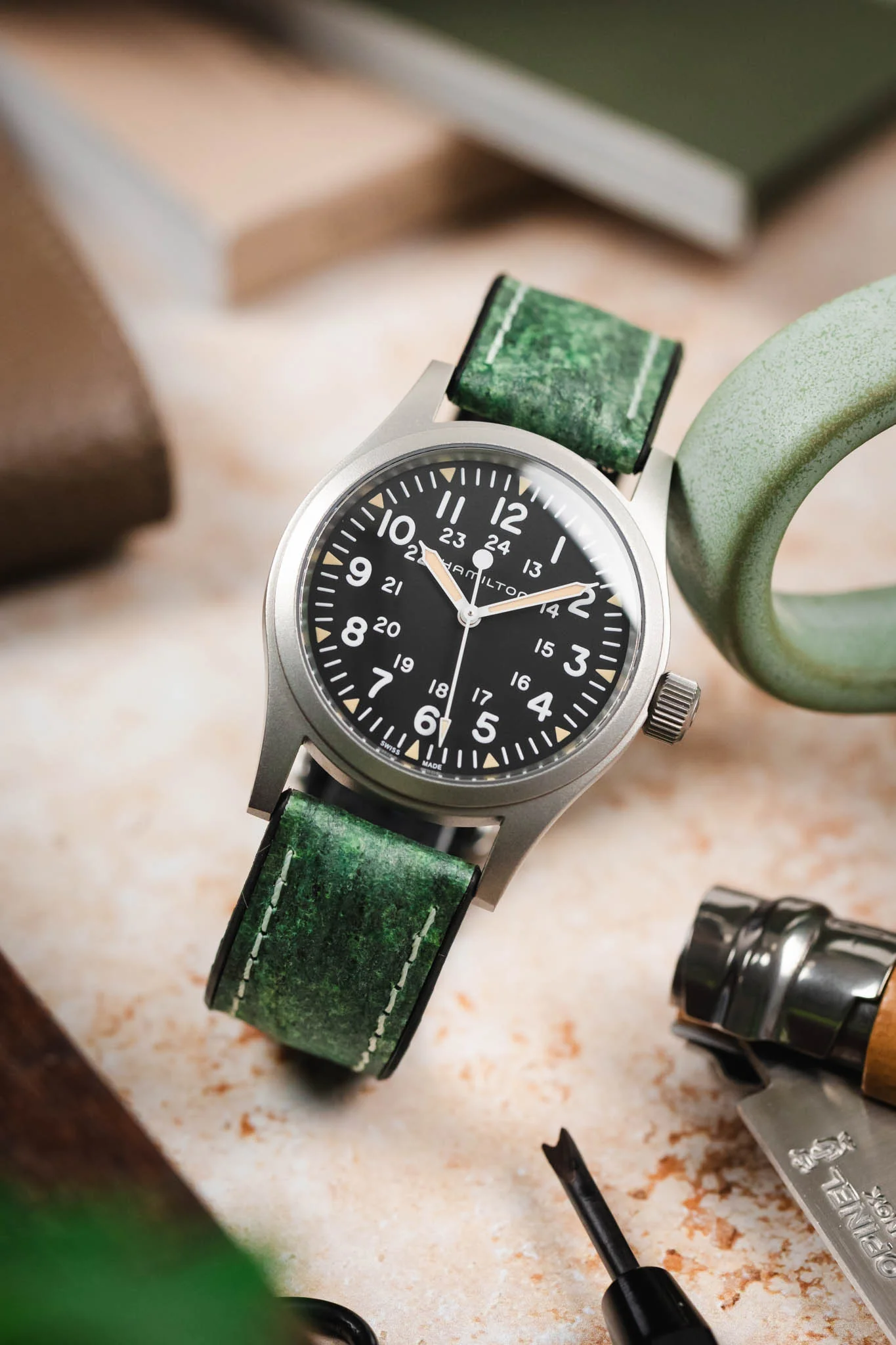 Hirsch STONE Performance Watch Strap - GREEN - Image 4