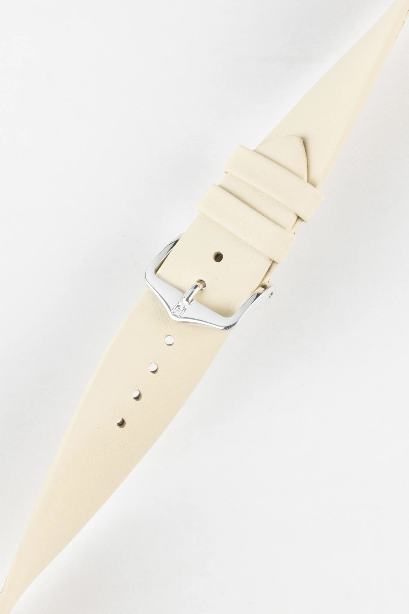 Hirsch TORONTO Quick-Release Fine-Grained Leather Watch Strap in BEIGE - Image 5