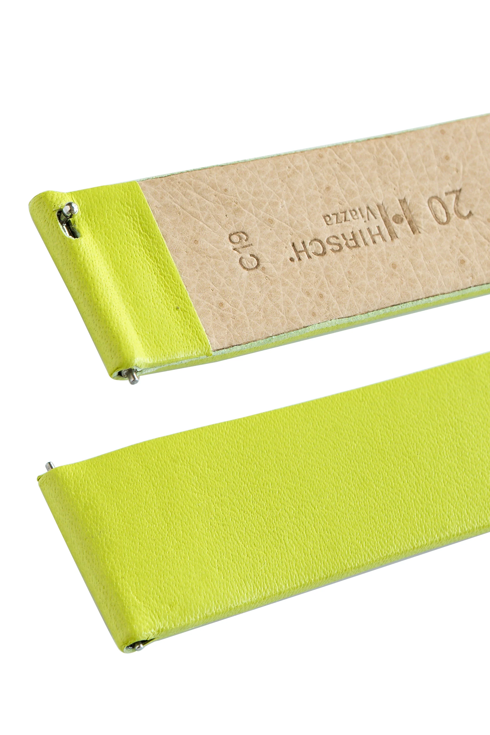 Hirsch VIAZZA Ladies Leather Quick-Release Watch Strap in GREEN - Image 7