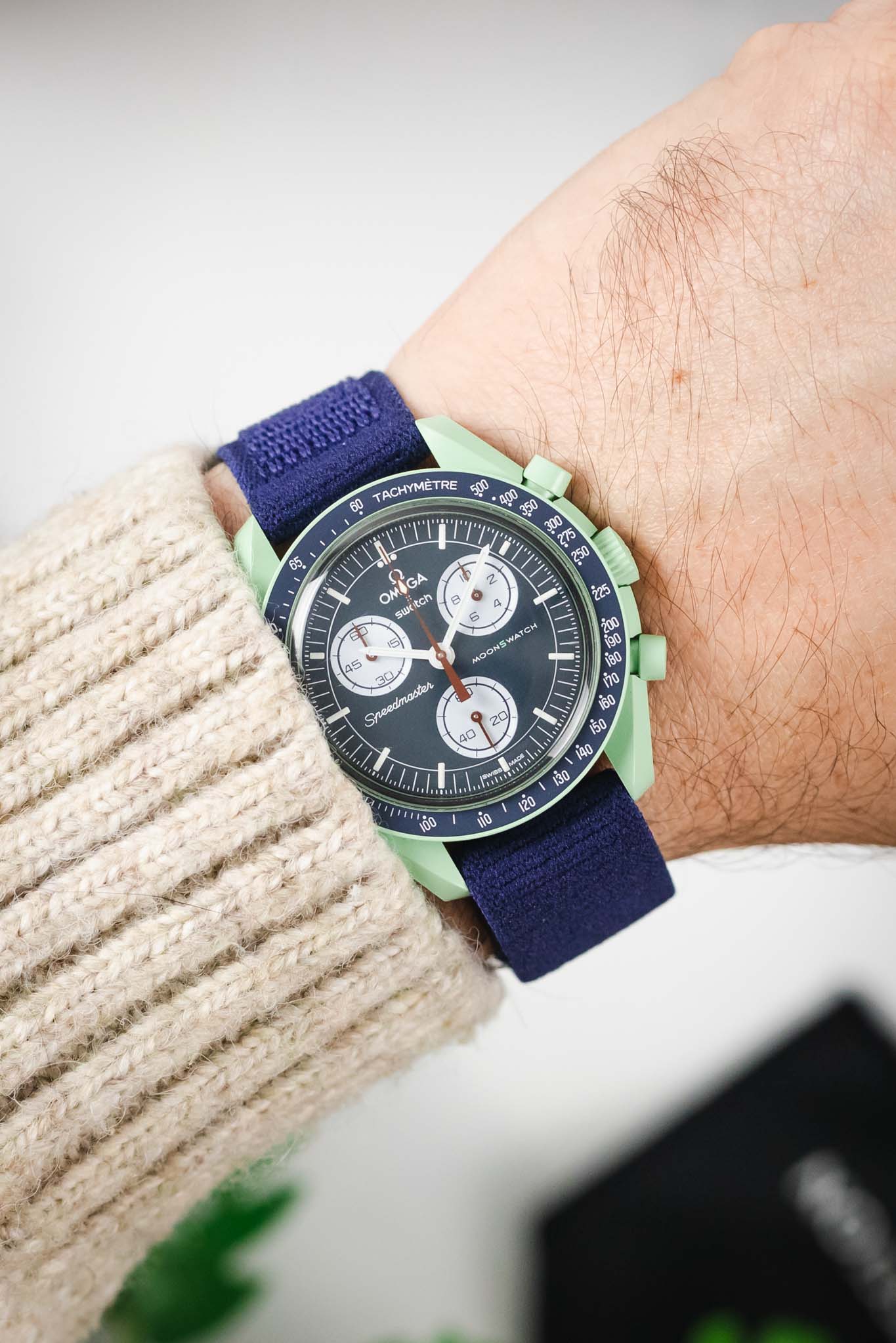 Hirsch VOCEM Fabric Watch Strap in BLUE - Image 2