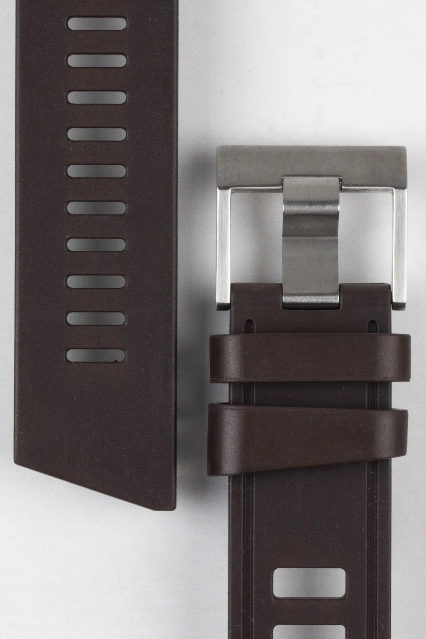 ISOfrane Rubber Dive Watch Strap in BROWN - Image 5