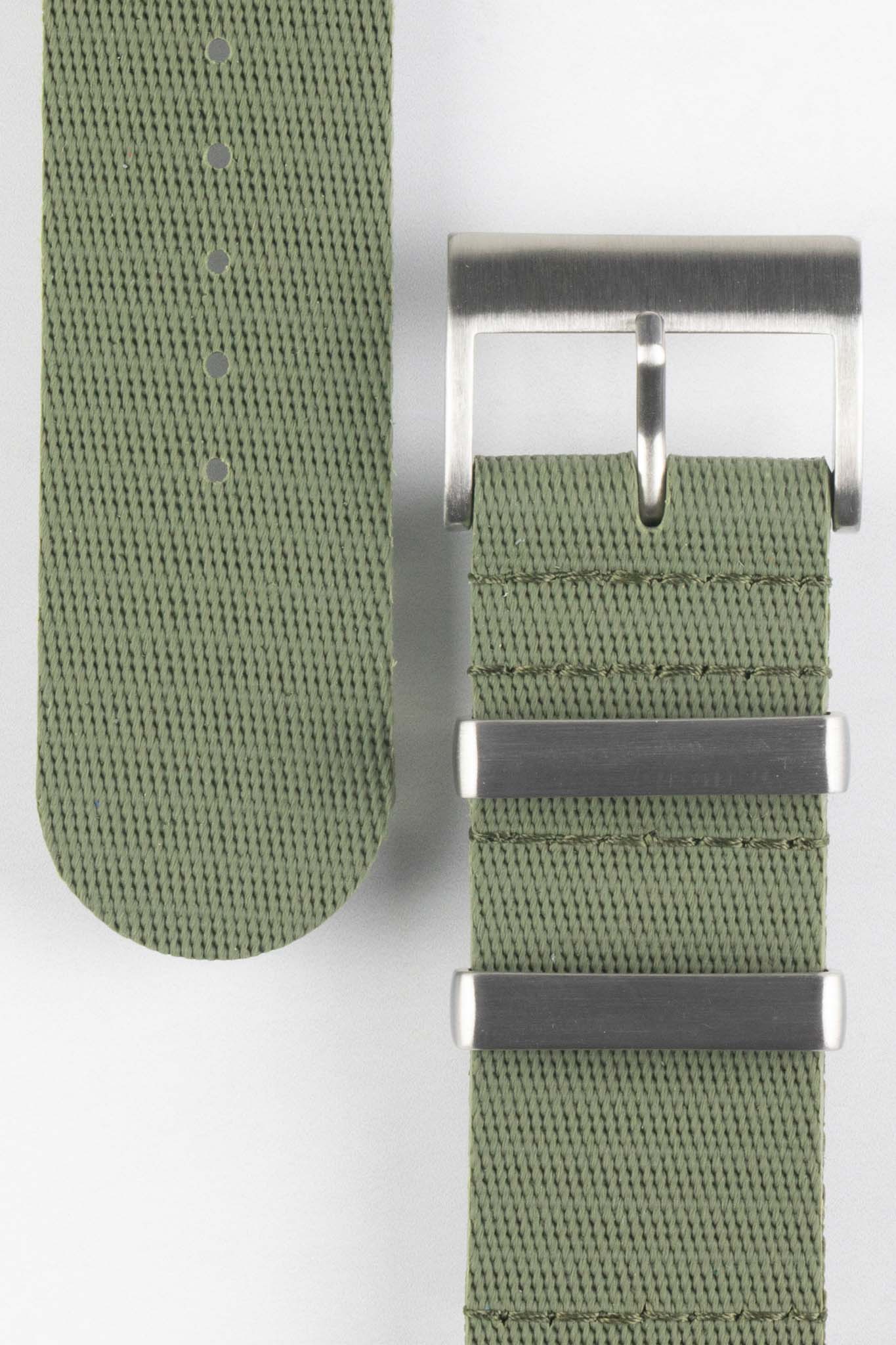 ISOSWISS CLASSIC 2-Piece Rubber Watch Strap in GREEN - Image 2
