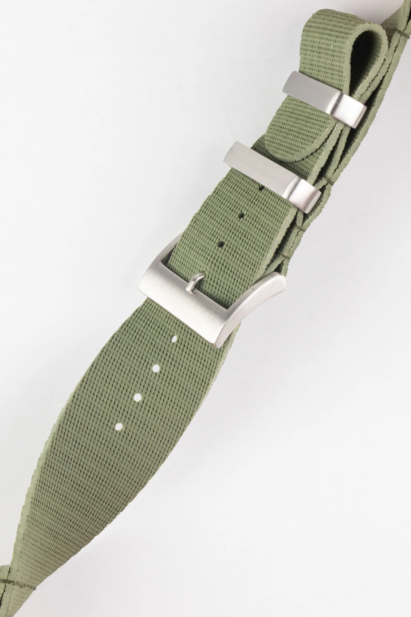 ISOSWISS CLASSIC 2-Piece Rubber Watch Strap in GREEN - Image 3
