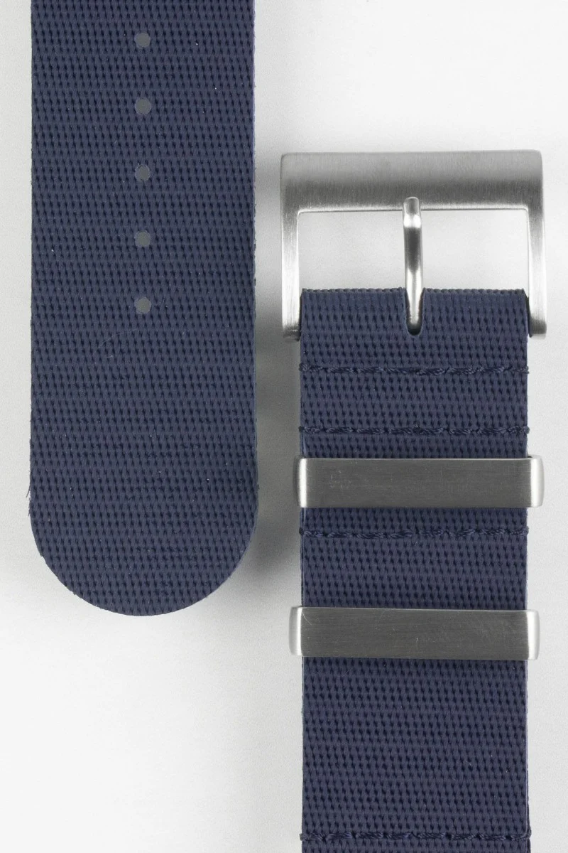 ISOSWISS CLASSIC 2-Piece Rubber Watch Strap in NAVY - Image 2