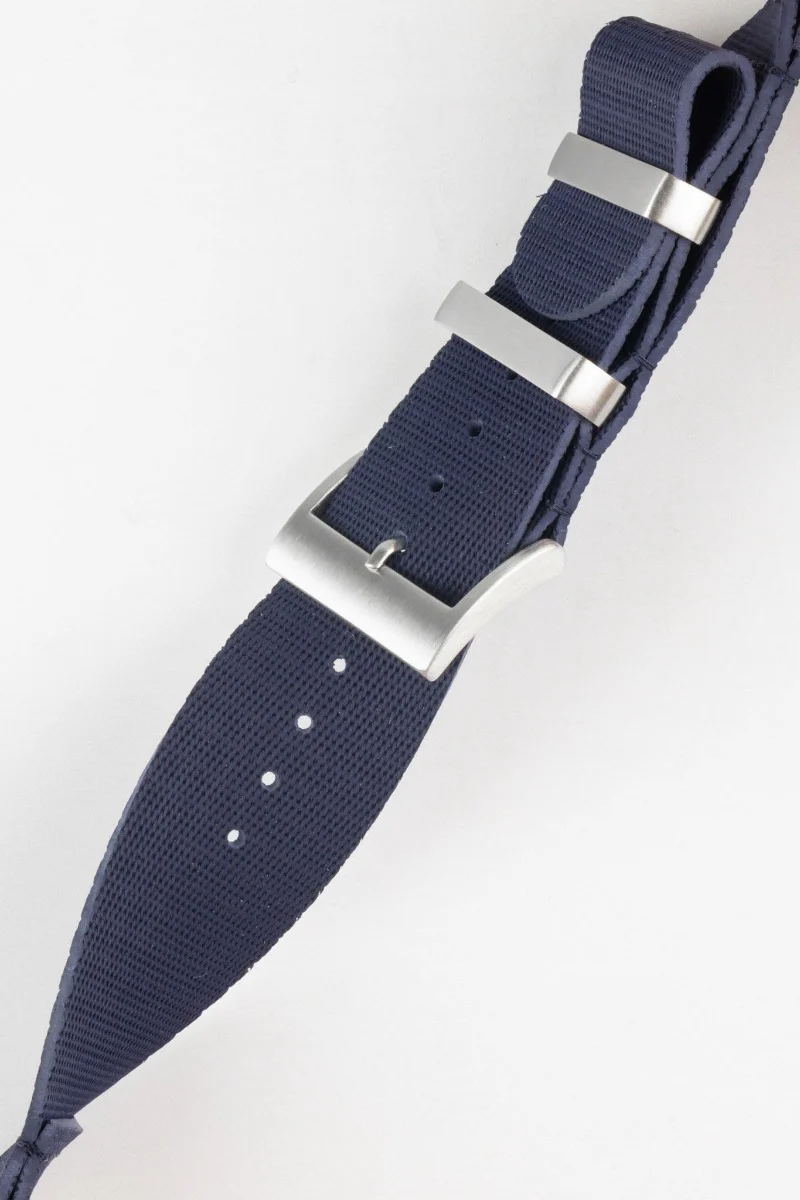 ISOSWISS CLASSIC 2-Piece Rubber Watch Strap in NAVY - Image 3