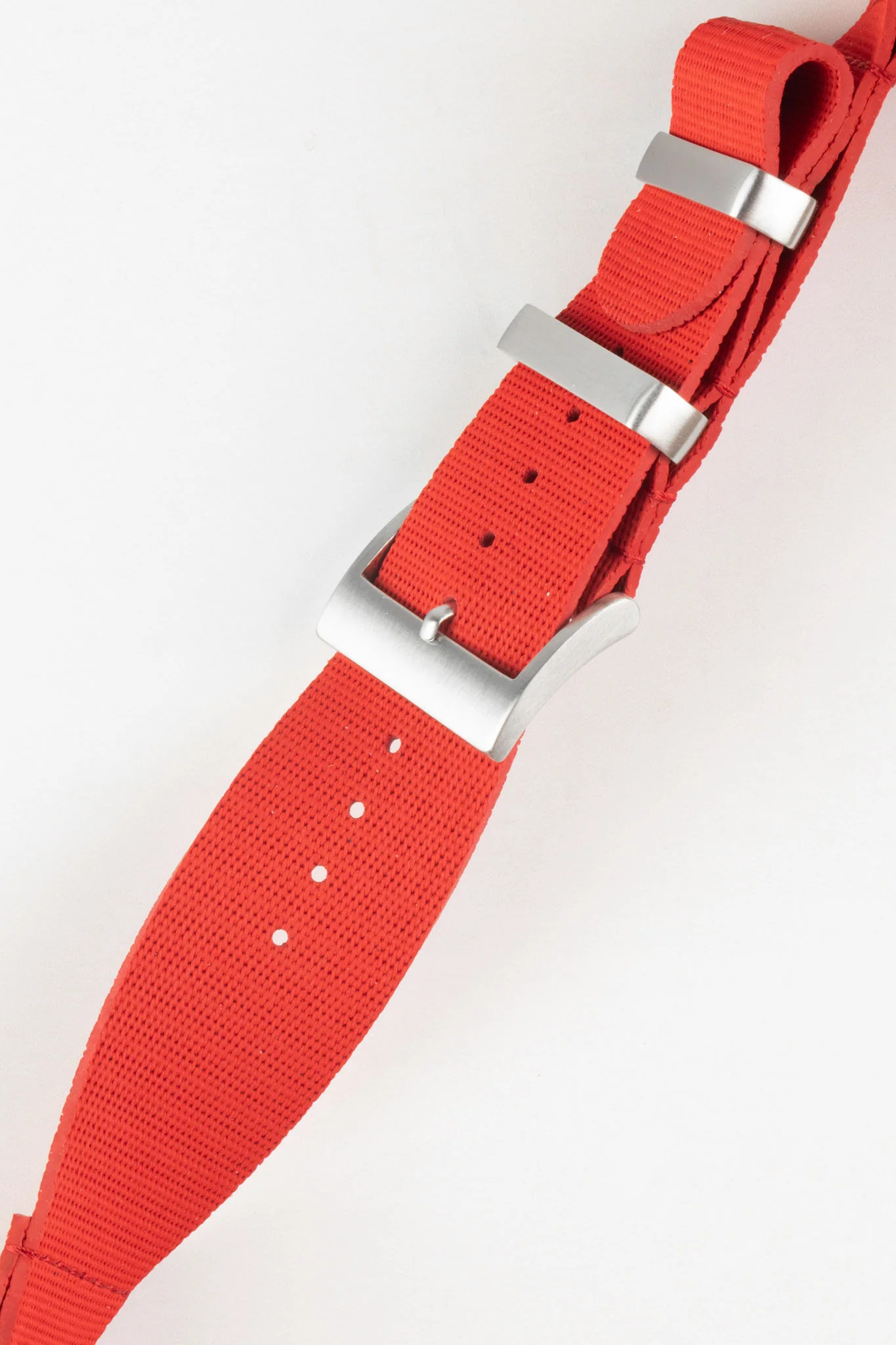 ISOSWISS CLASSIC 2-Piece Rubber Watch Strap in RED - Image 3