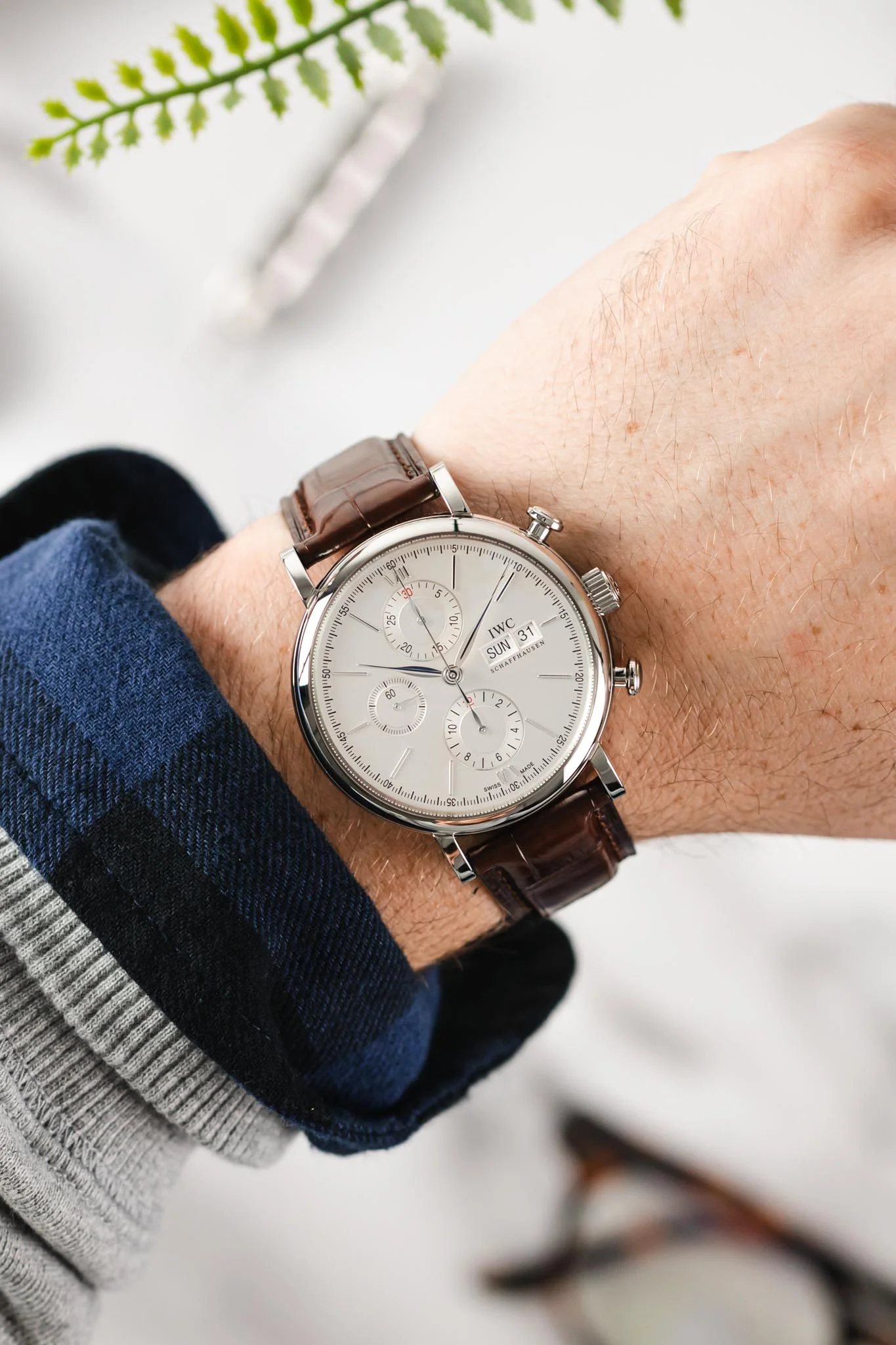 IWC IW391007 Portofino 42mm Automatic Chronograph - Silver-Plated Dial - Image 2