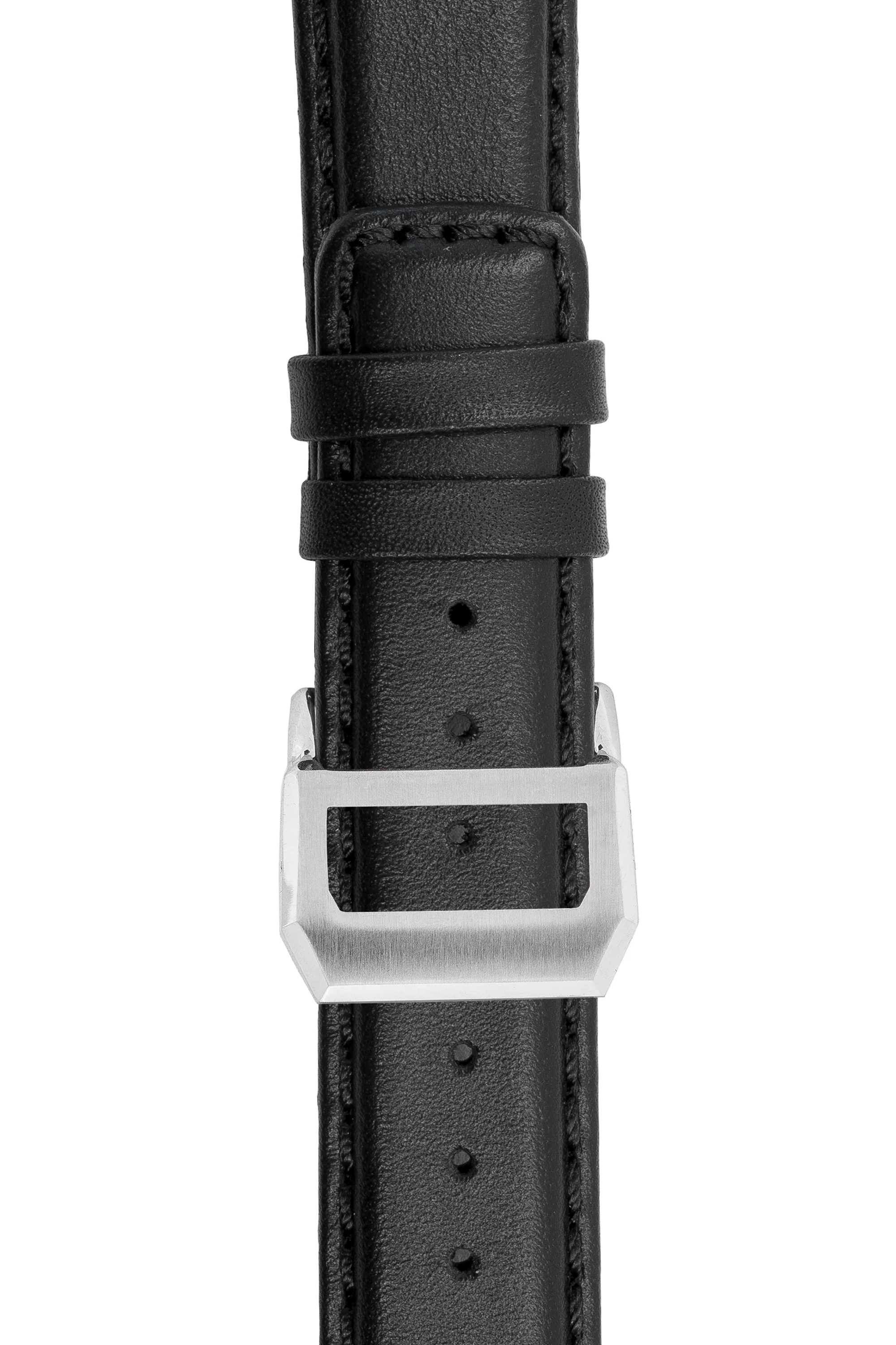 IWC-Style Calf Leather Watch Strap in BLACK - Image 9