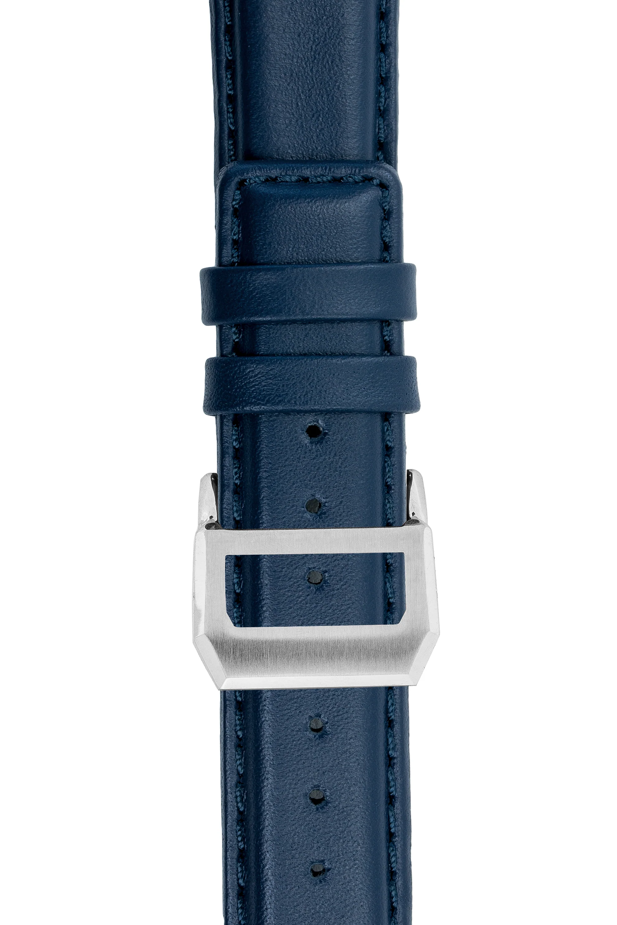 IWC-Style Calf Leather Watch Strap in BLUE - Image 9