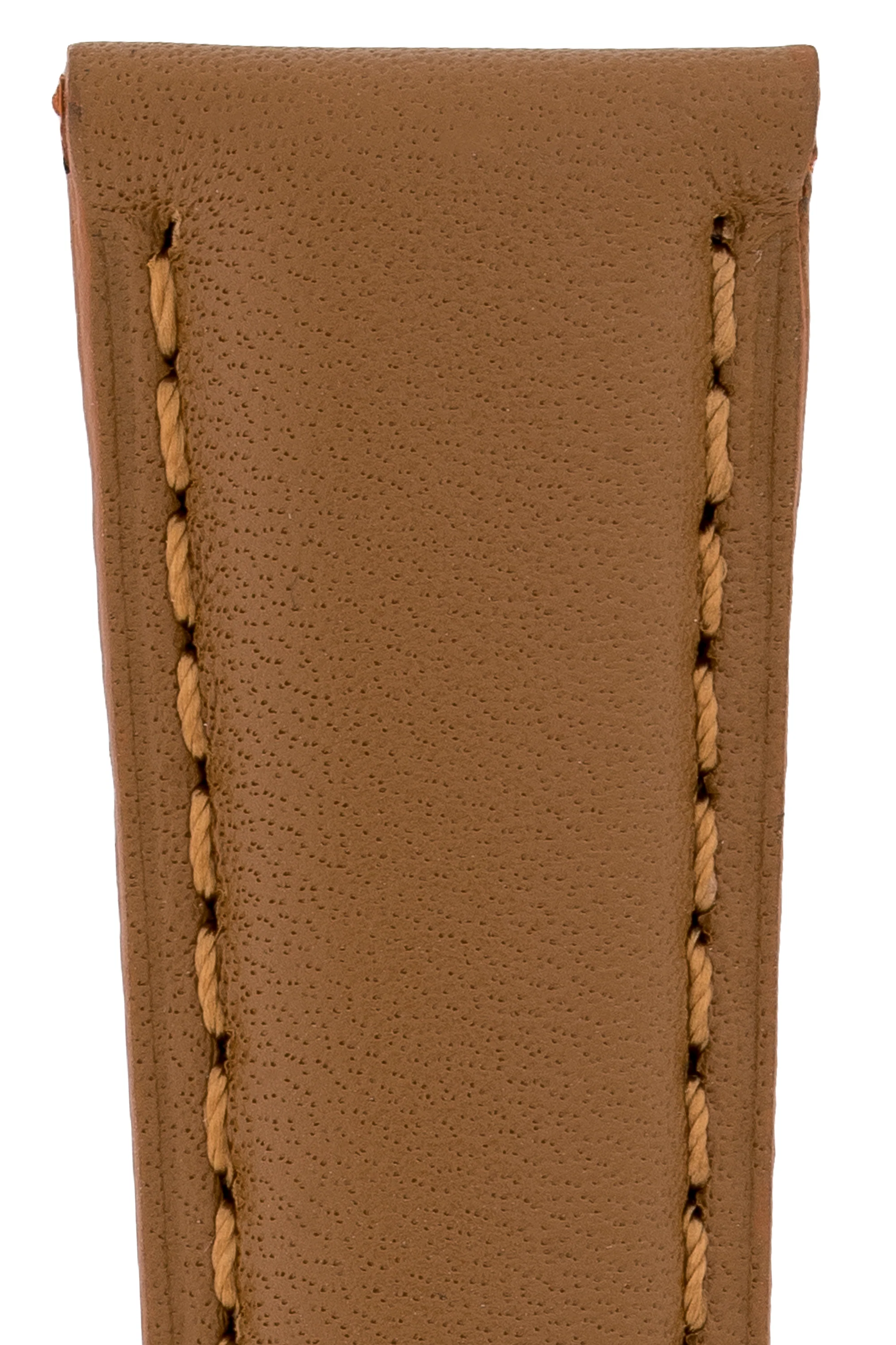 IWC-Style Calf Leather Watch Strap in CARAMEL - Image 2