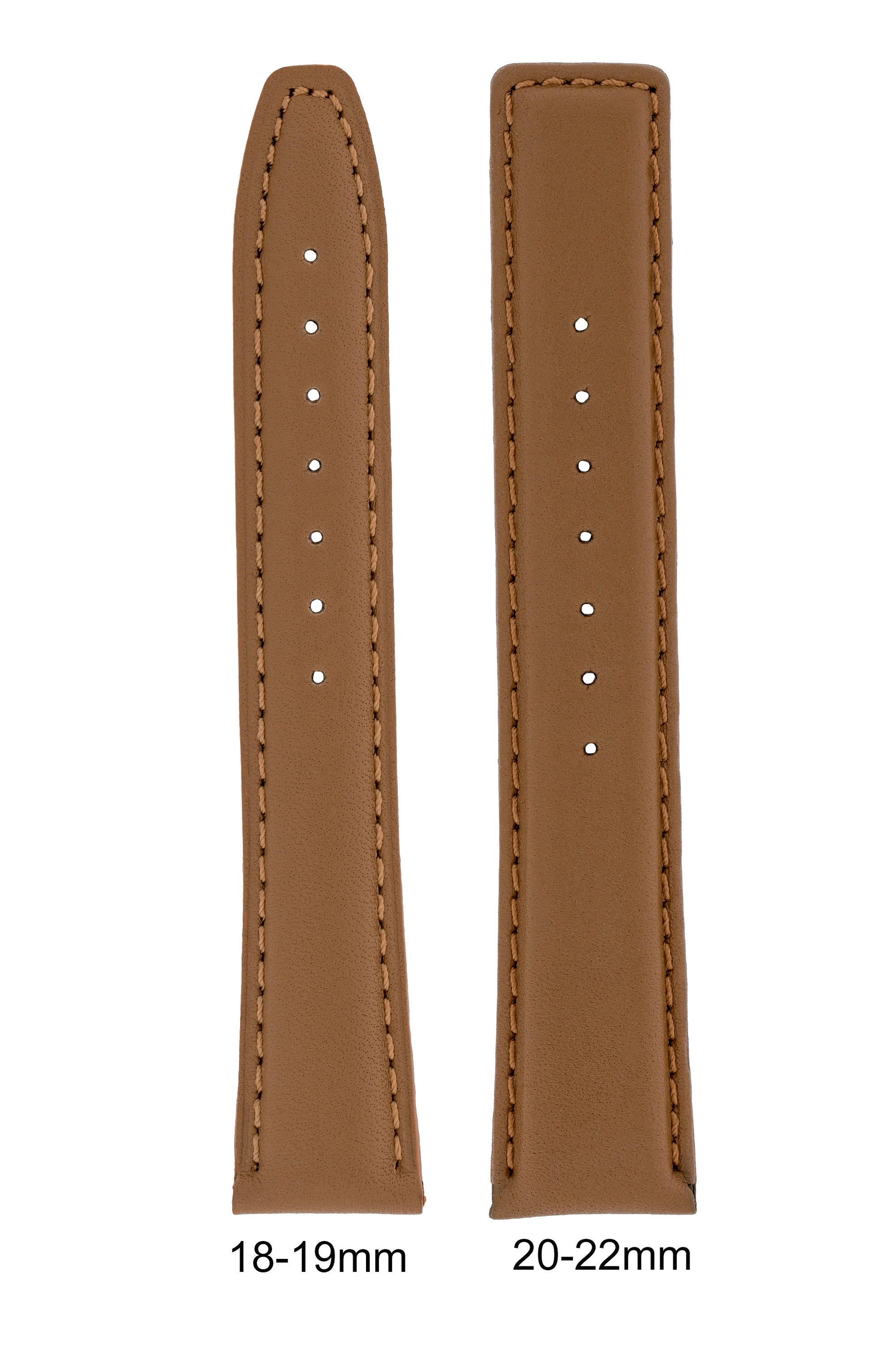 IWC-Style Calf Leather Watch Strap in CARAMEL - Image 6