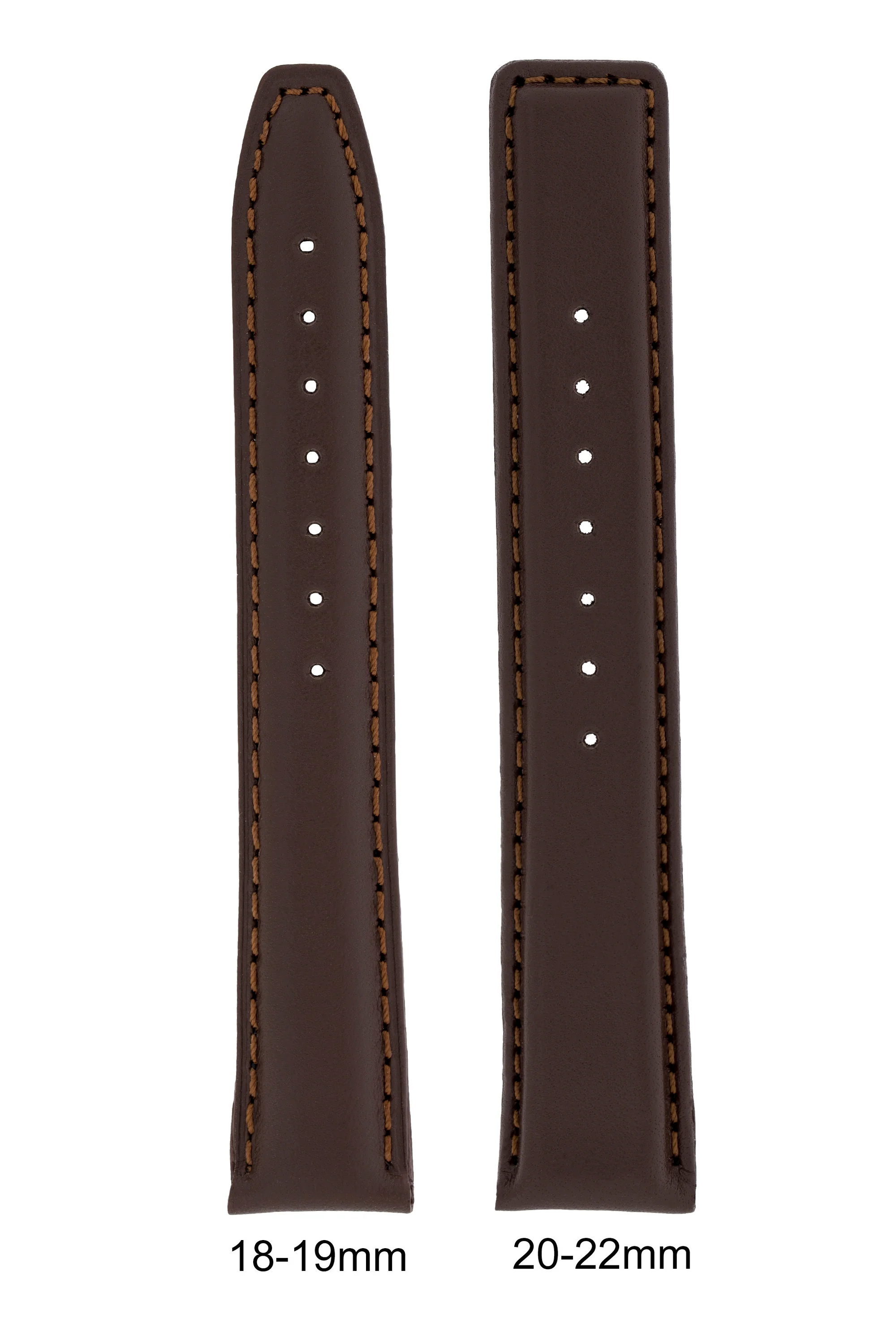 IWC-Style Calf Leather Watch Strap in DARK BROWN - Image 6