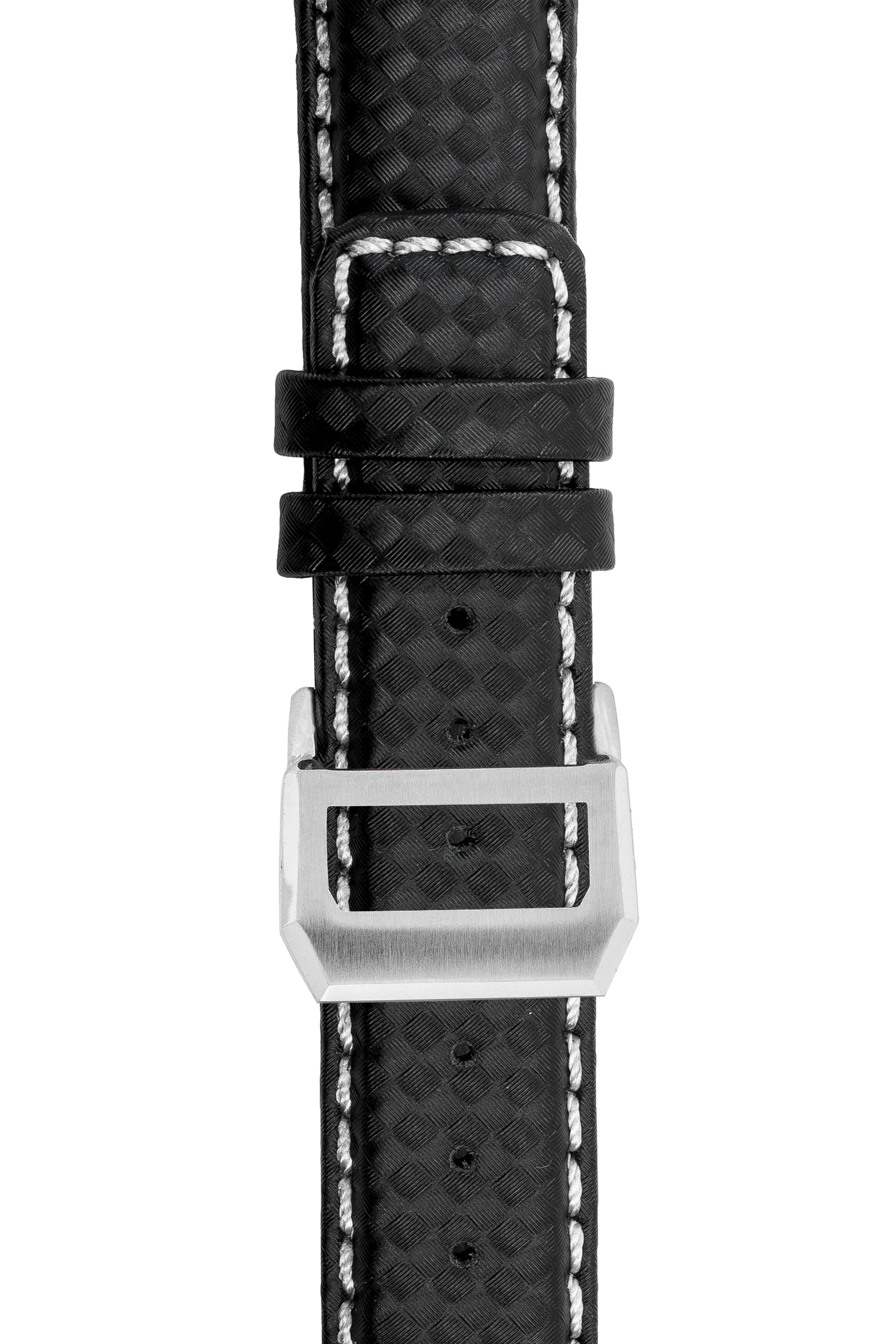 IWC-Style Carbon Embossed Watch Strap in BLACK - Image 9