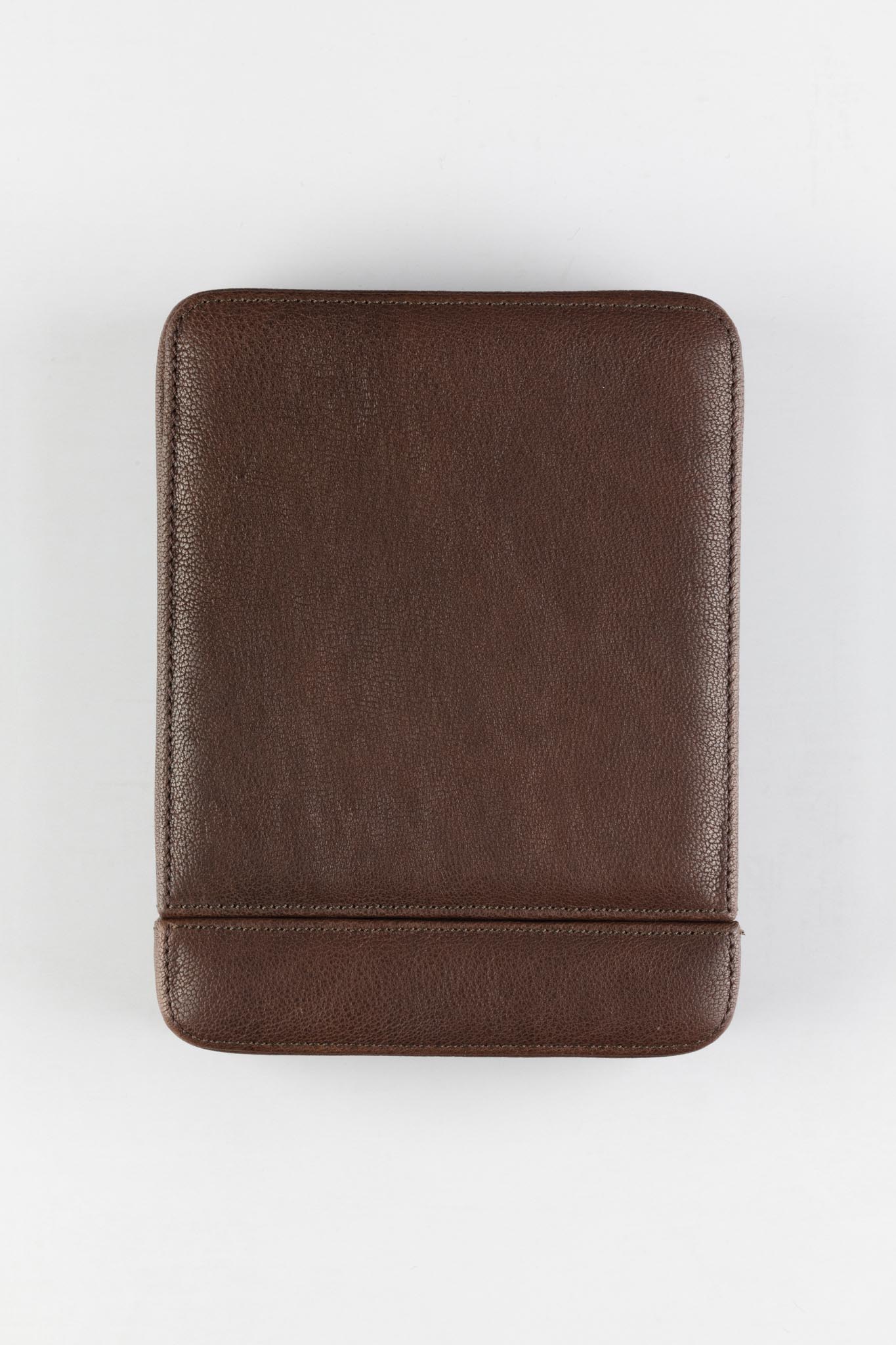 JPM 2-Watch Leather Sliding Storage Case in AGED BROWN - Image 3