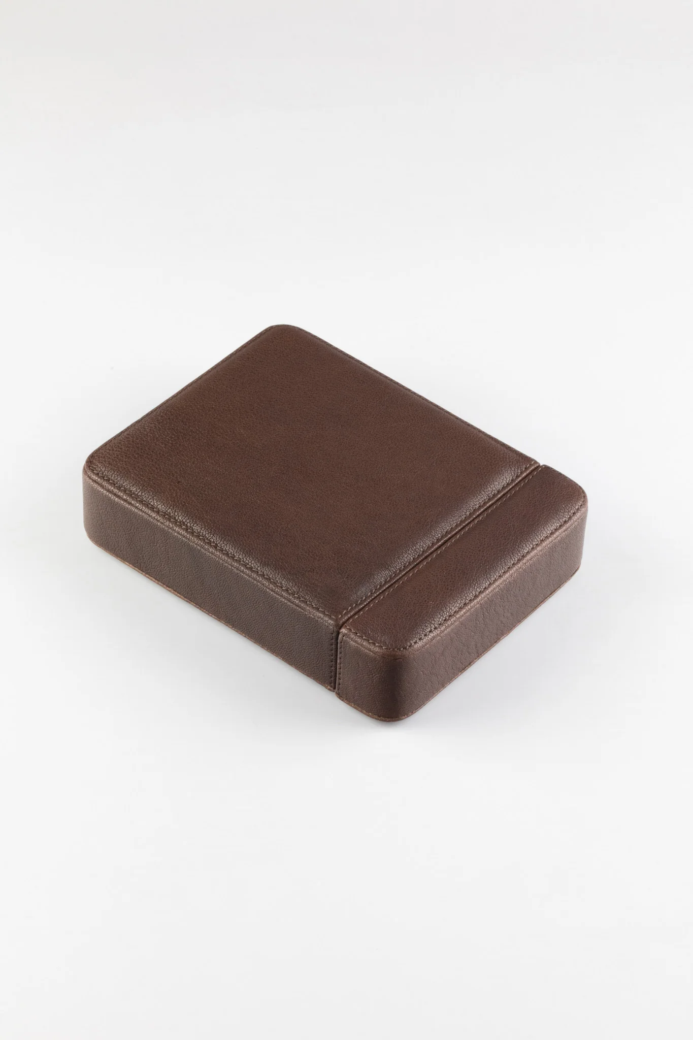 JPM 2-Watch Leather Sliding Storage Case in AGED BROWN - Image 8